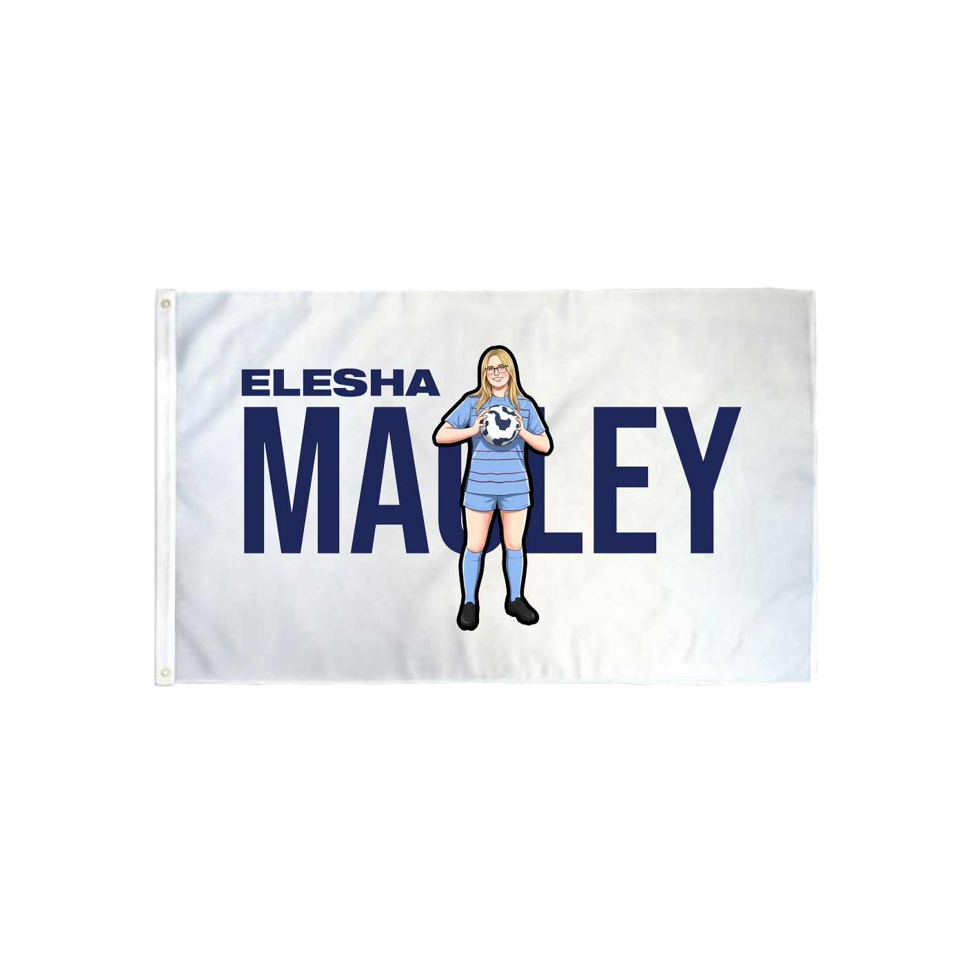 3x5 Flag — Player Name in Classic