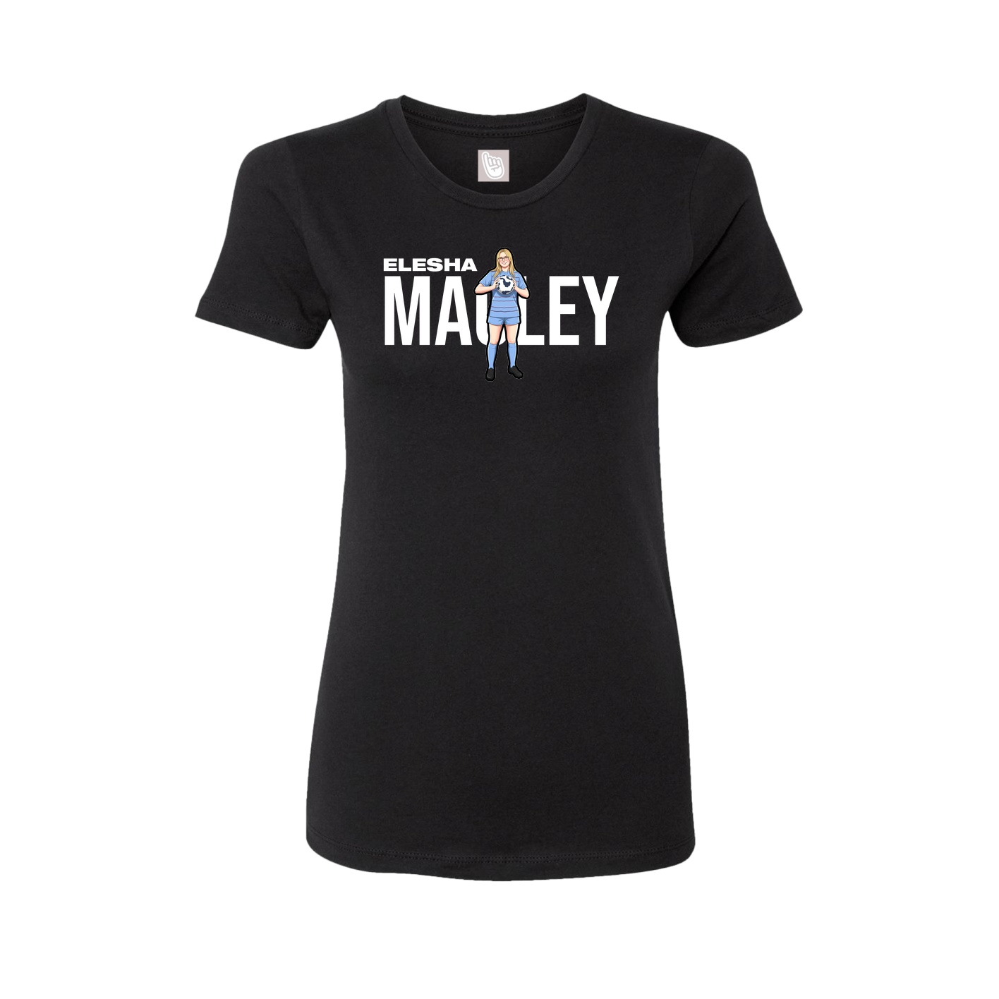 Womens Tee — Player Name in Black