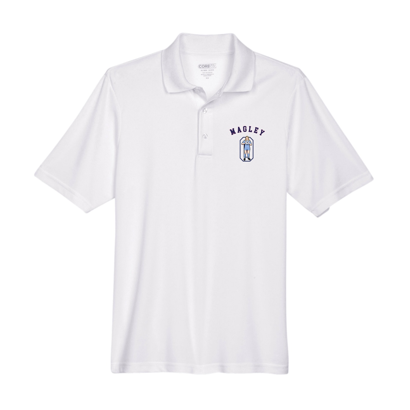 Performance Polo — Shirsey Arch in White