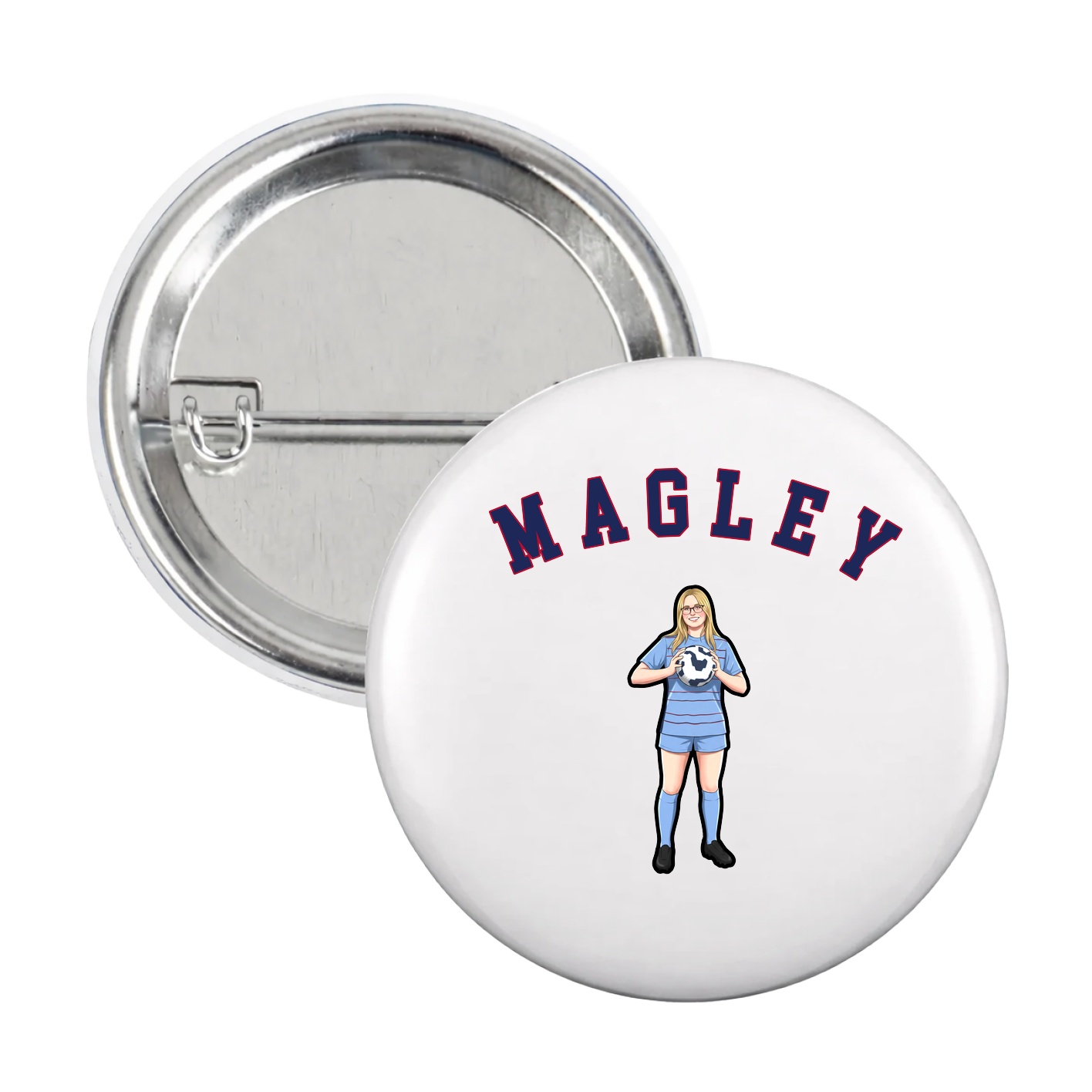 Game Day Button — Shirsey Arch in White