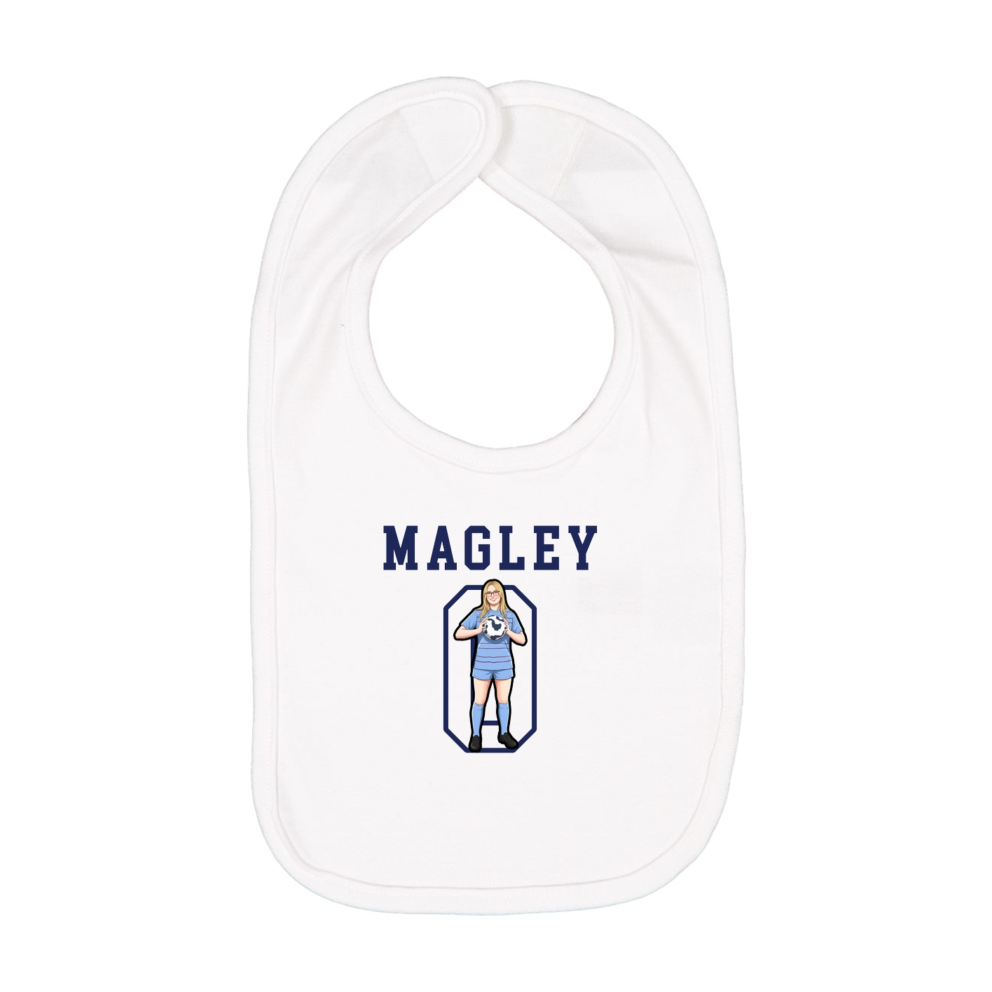 Infant Bib — Shirsey in White