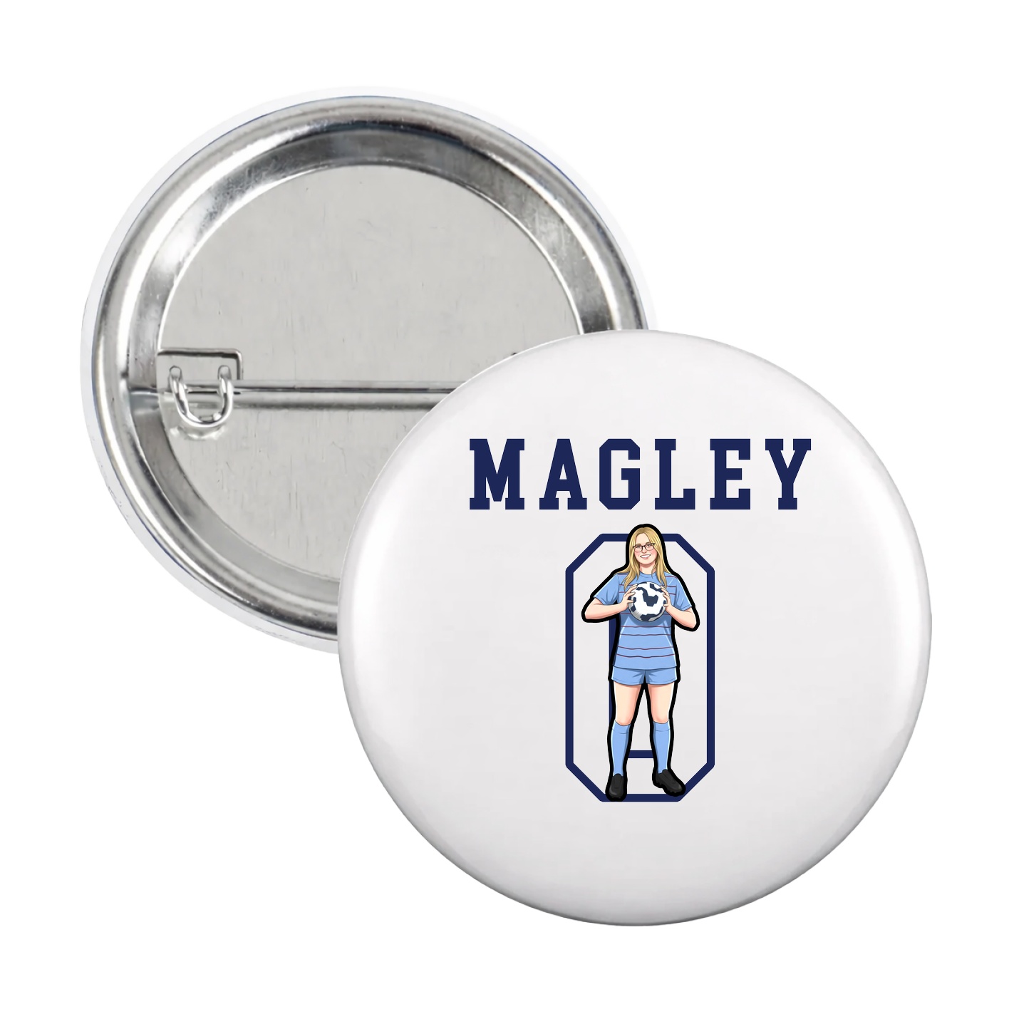 Game Day Button — Shirsey in White