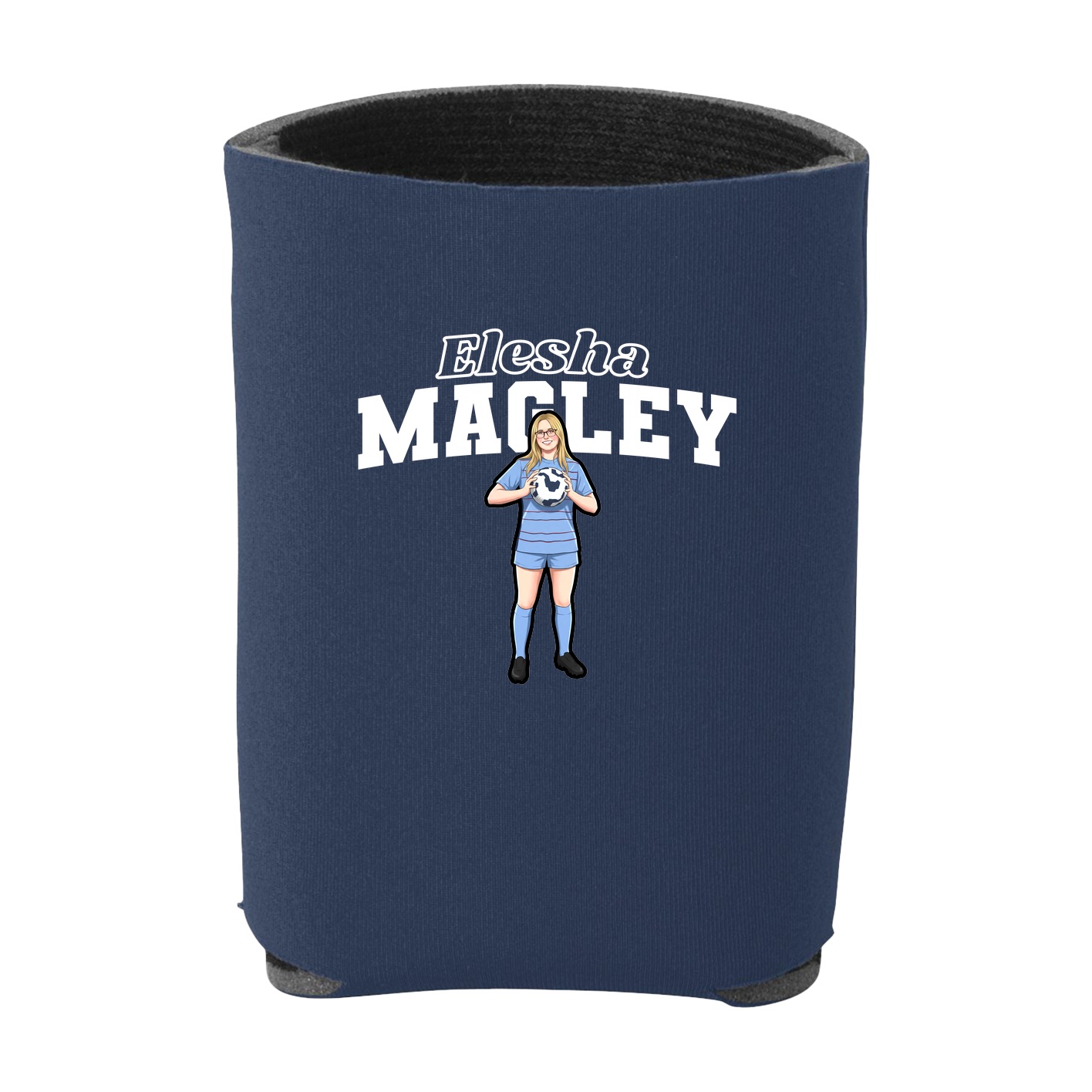Can Holder — Name Arch in Navy