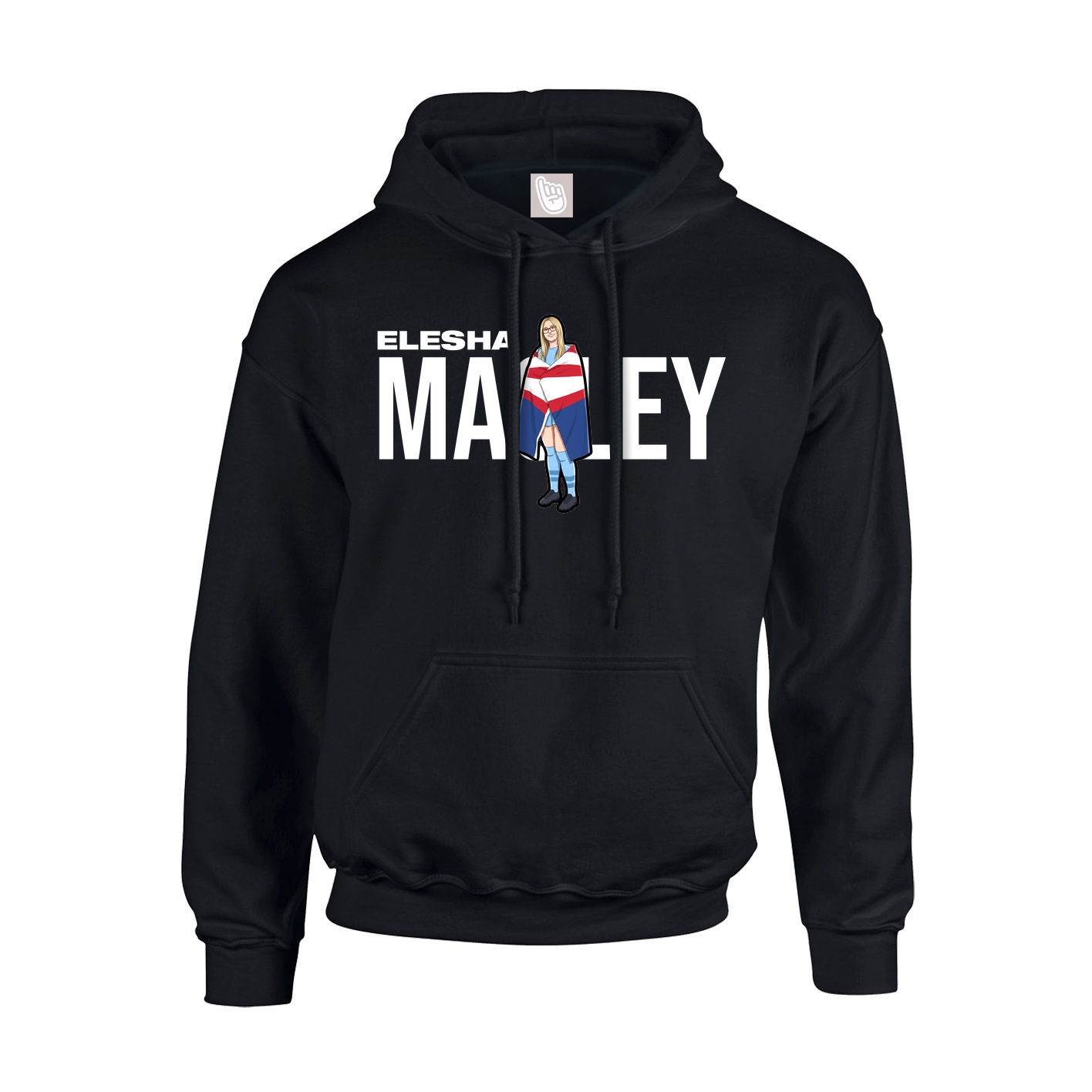 Youth Hoodie — Player Name in Black