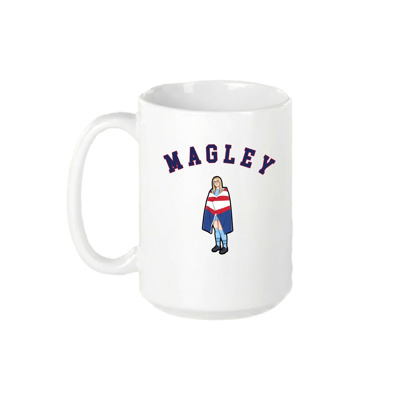 15oz Coffee Mug — Shirsey Arch in White