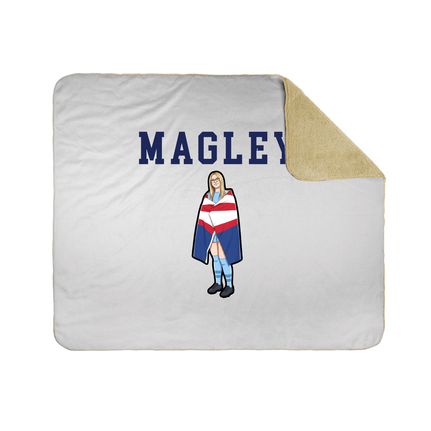 Throw Blanket — Shirsey in White
