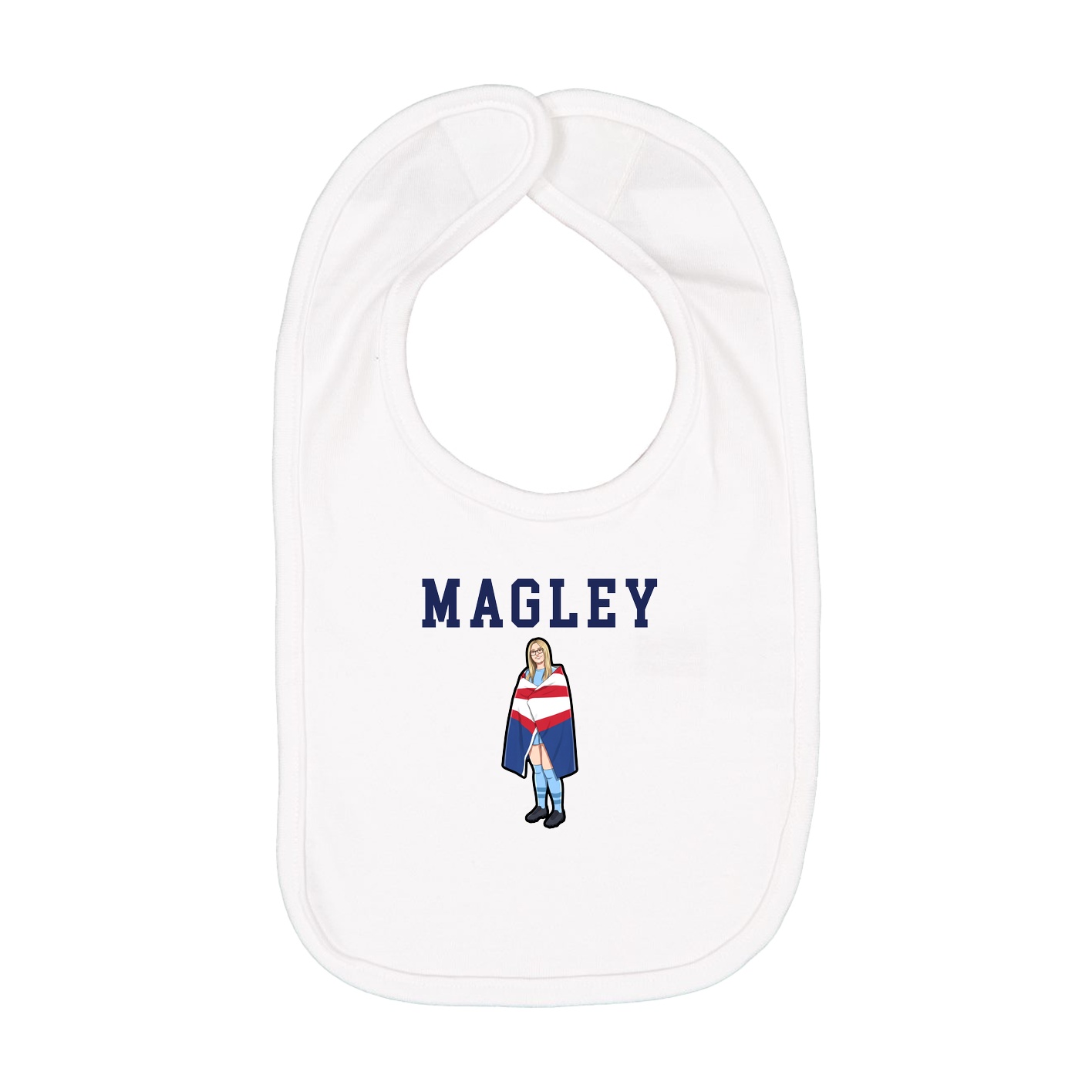 Infant Bib — Shirsey in White