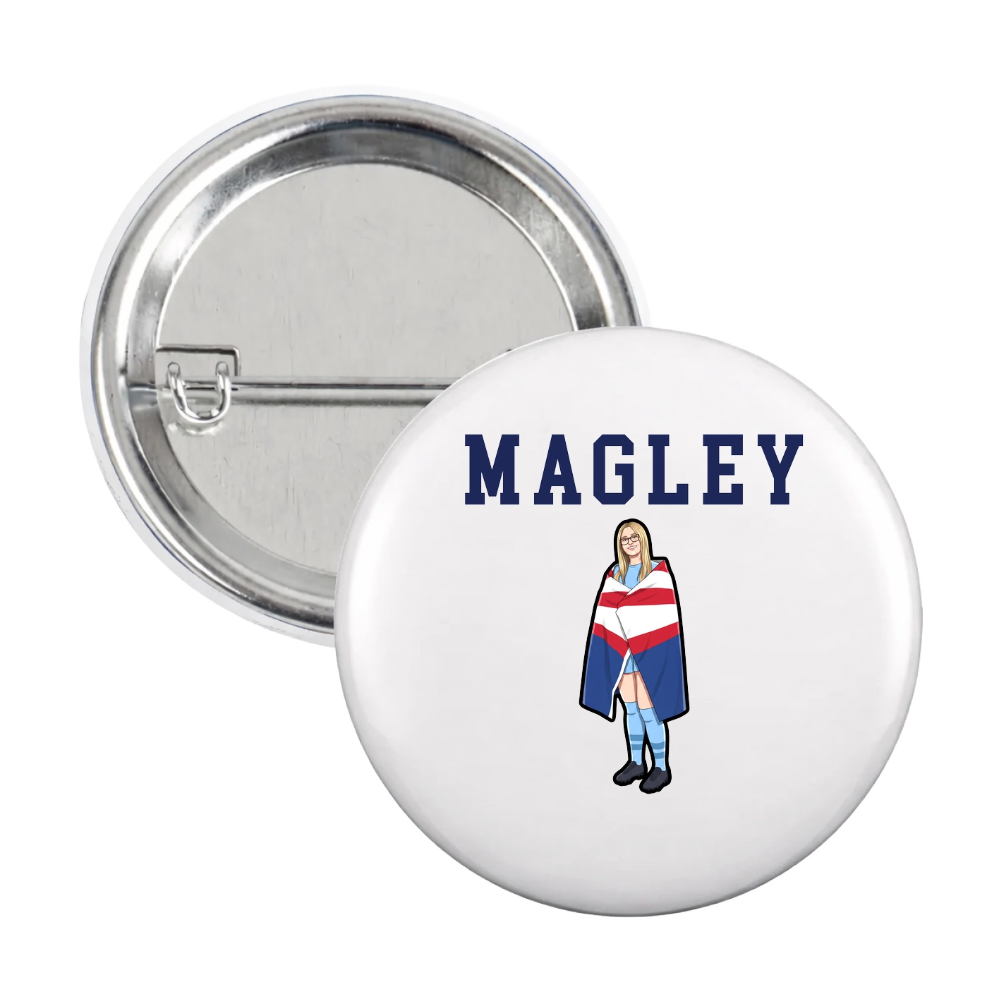 Game Day Button — Shirsey in White