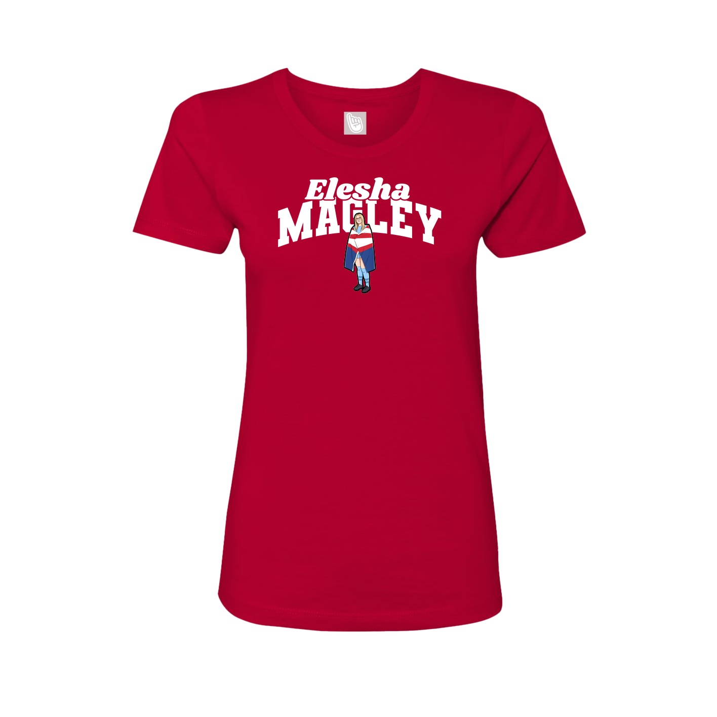 Womens Tee — Signature Arch in Red
