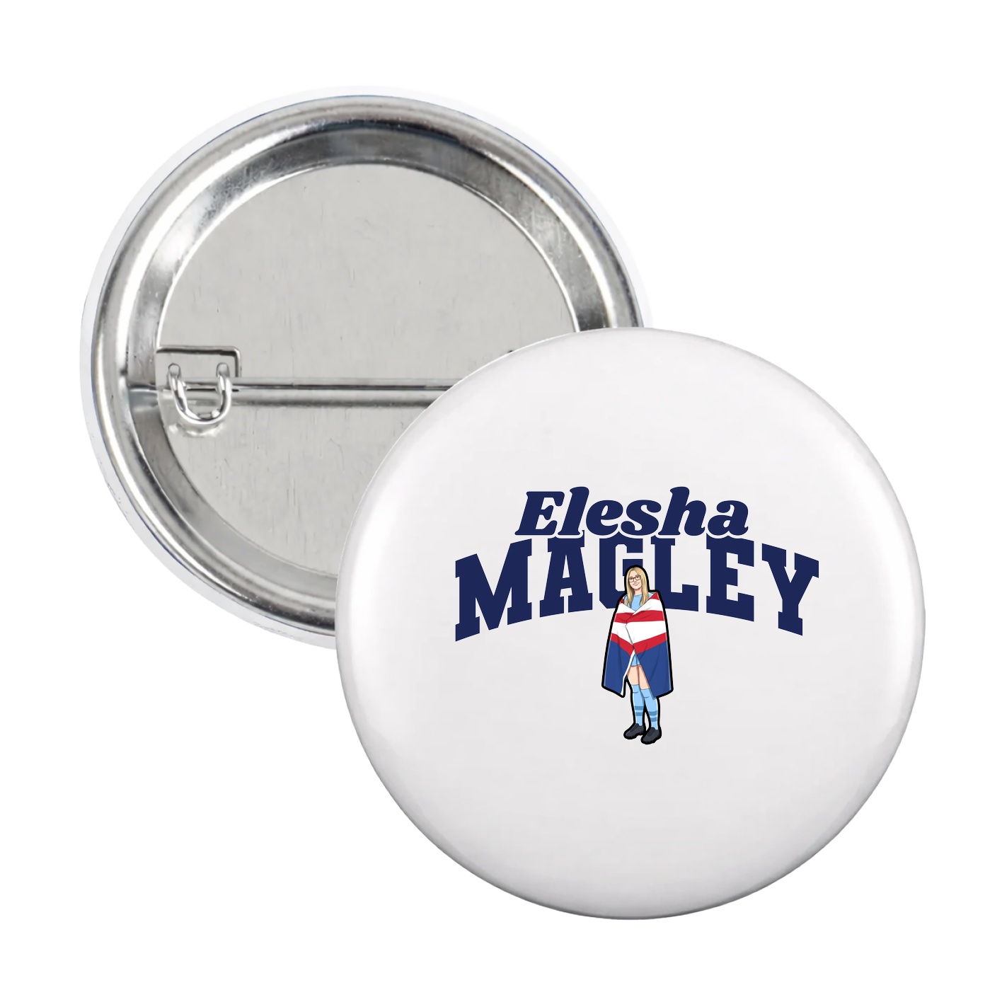 Game Day Button — Signature Arch in White