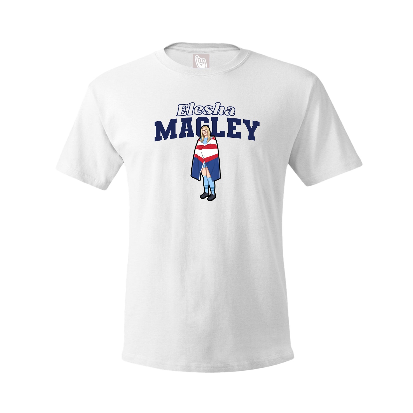 Tee — Name Arch in White