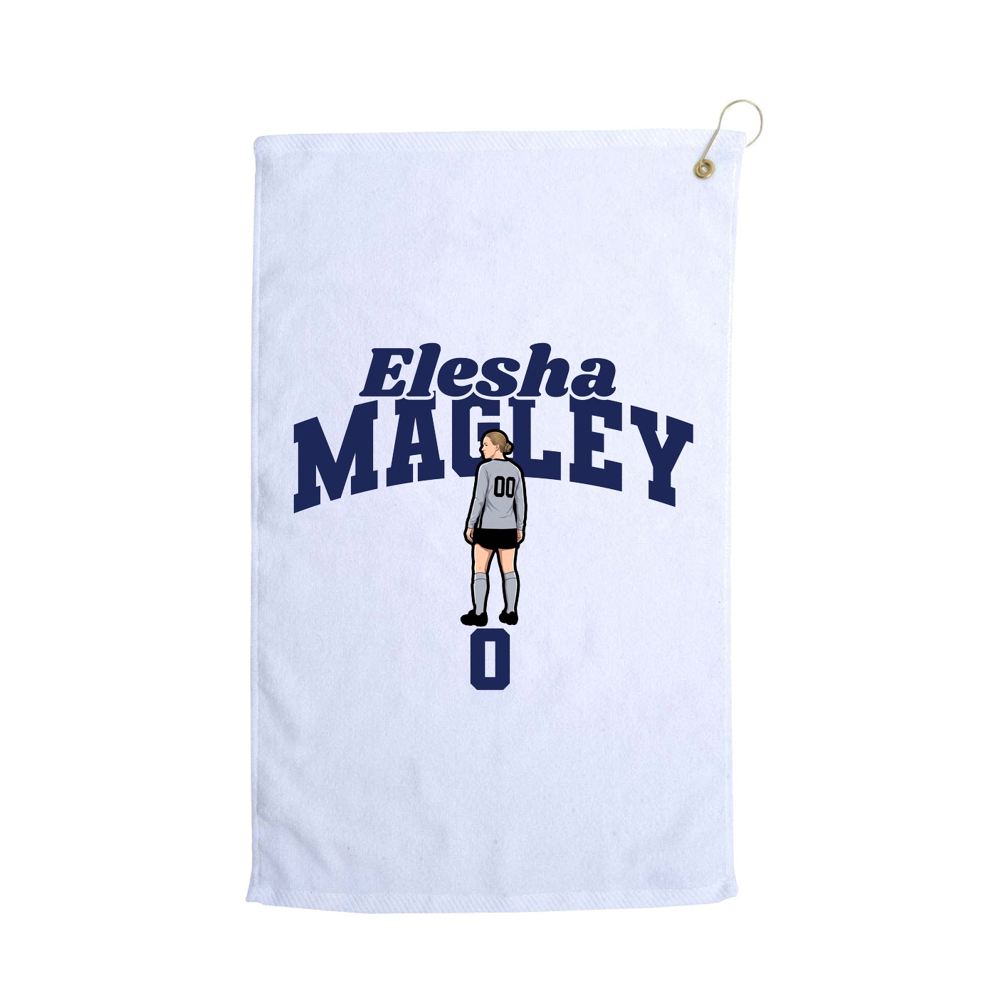 Golf Towel — Signature Arch in White