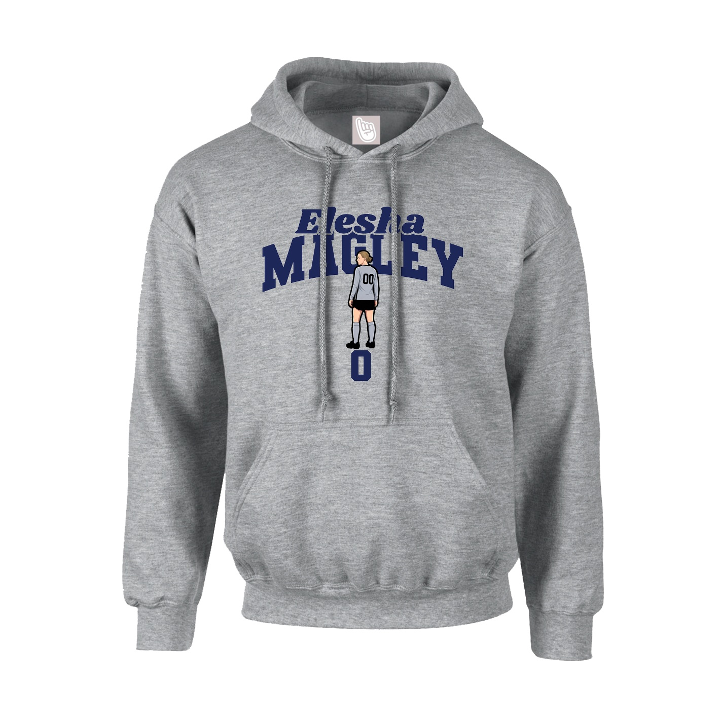 Youth Hoodie — Signature Arch in Grey