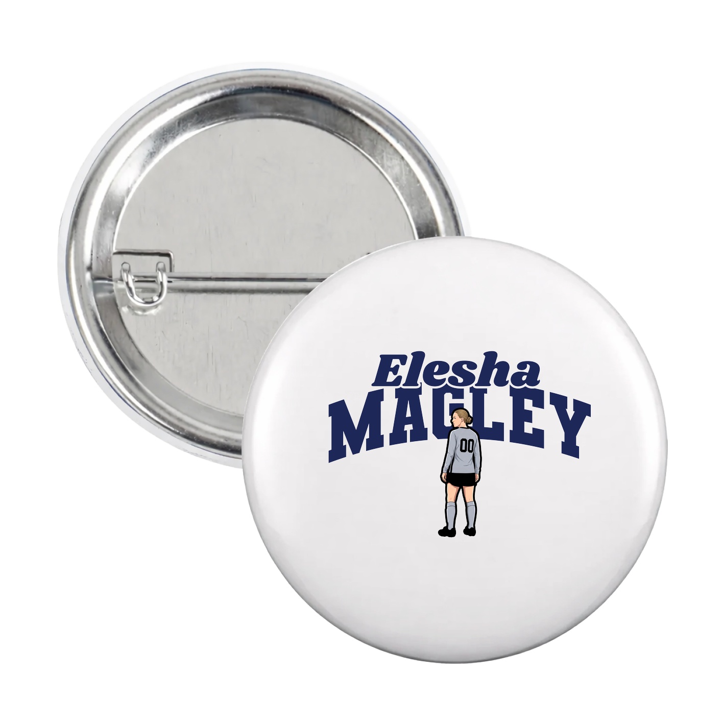 Game Day Button — Signature Arch in White