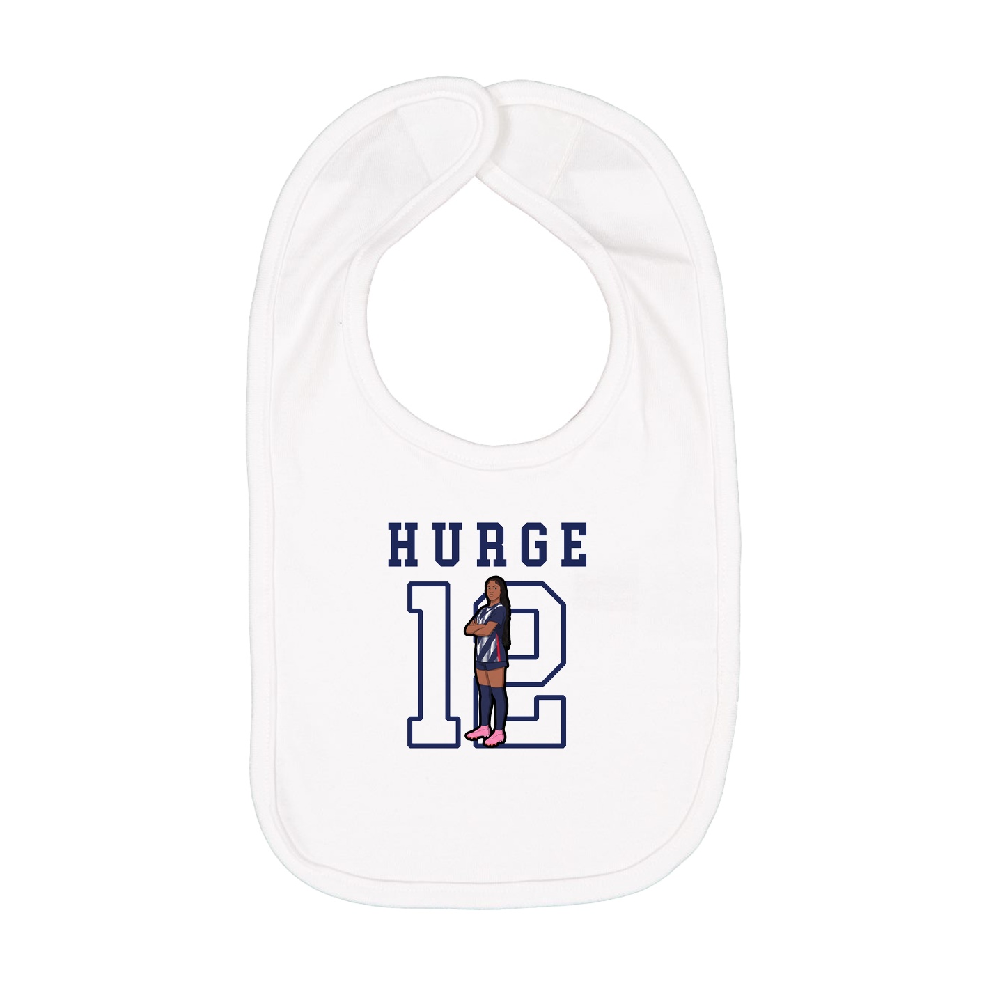 Infant Bib — Shirsey in White