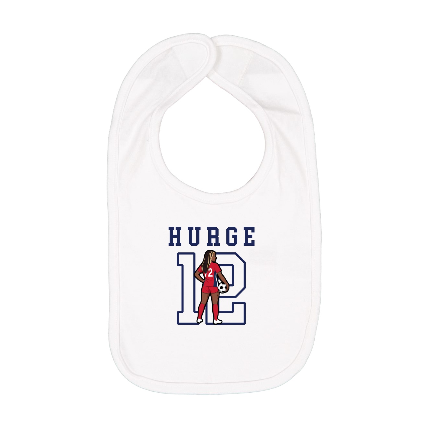 Infant Bib — Shirsey in White