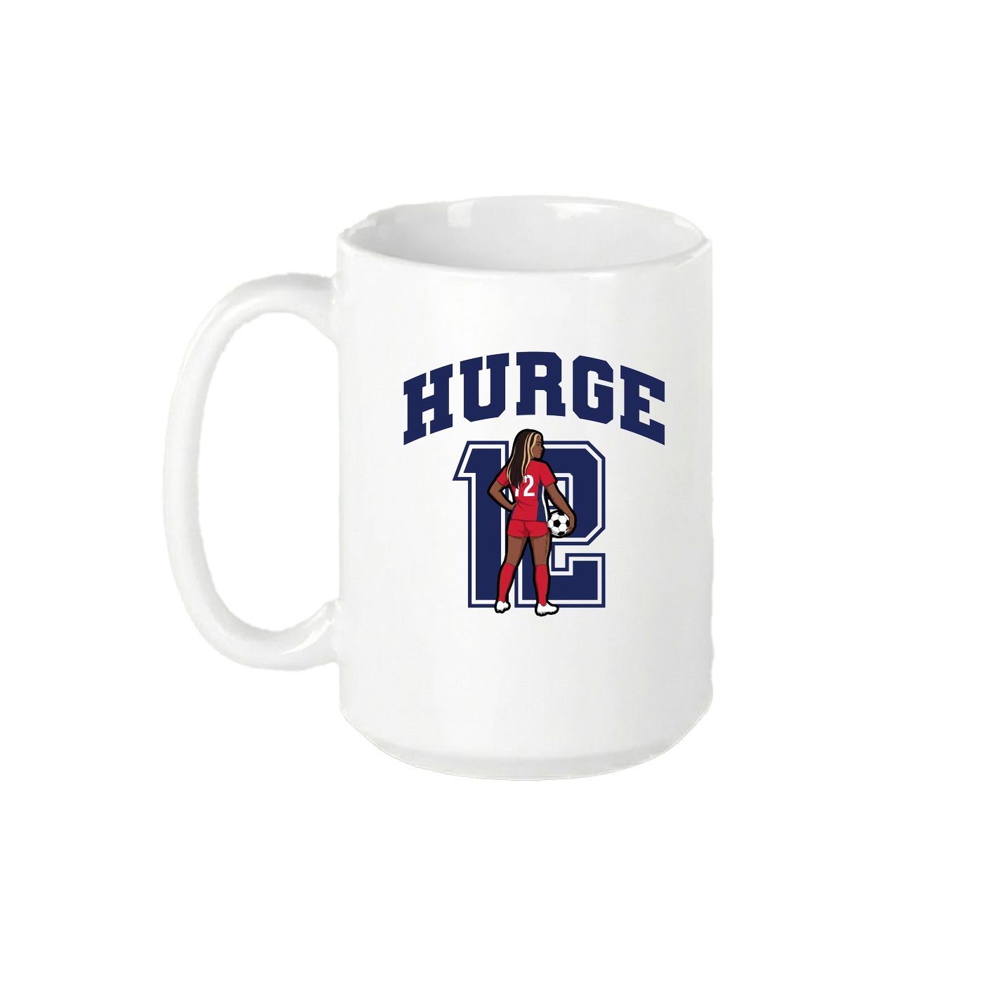 15oz Coffee Mug — Number in White