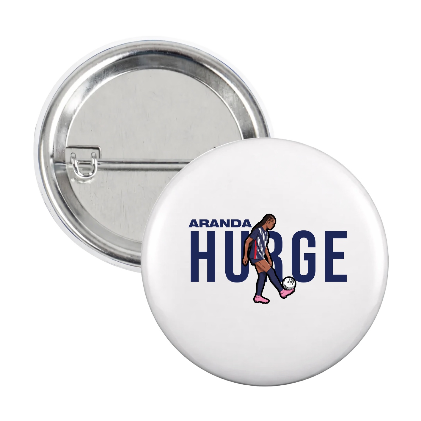 Game Day Button — Player Name in White