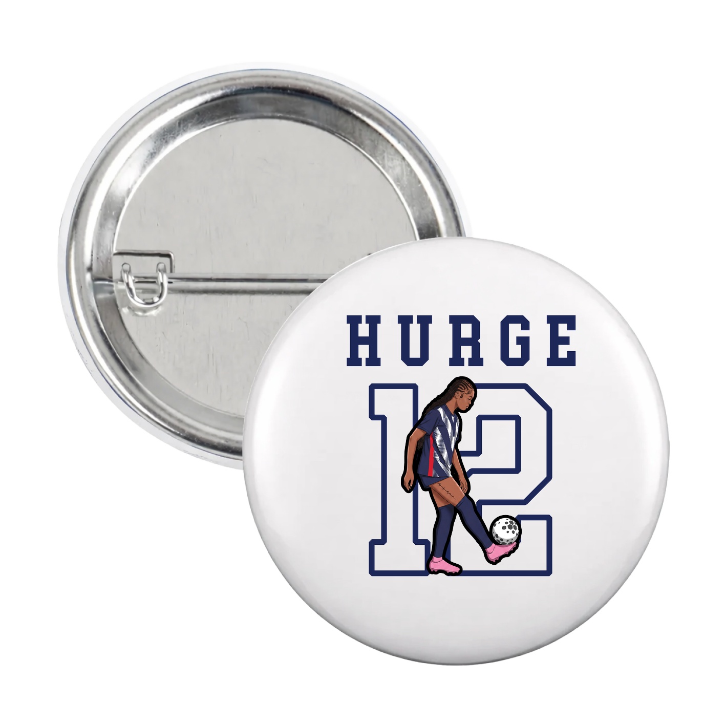Game Day Button — Shirsey in White