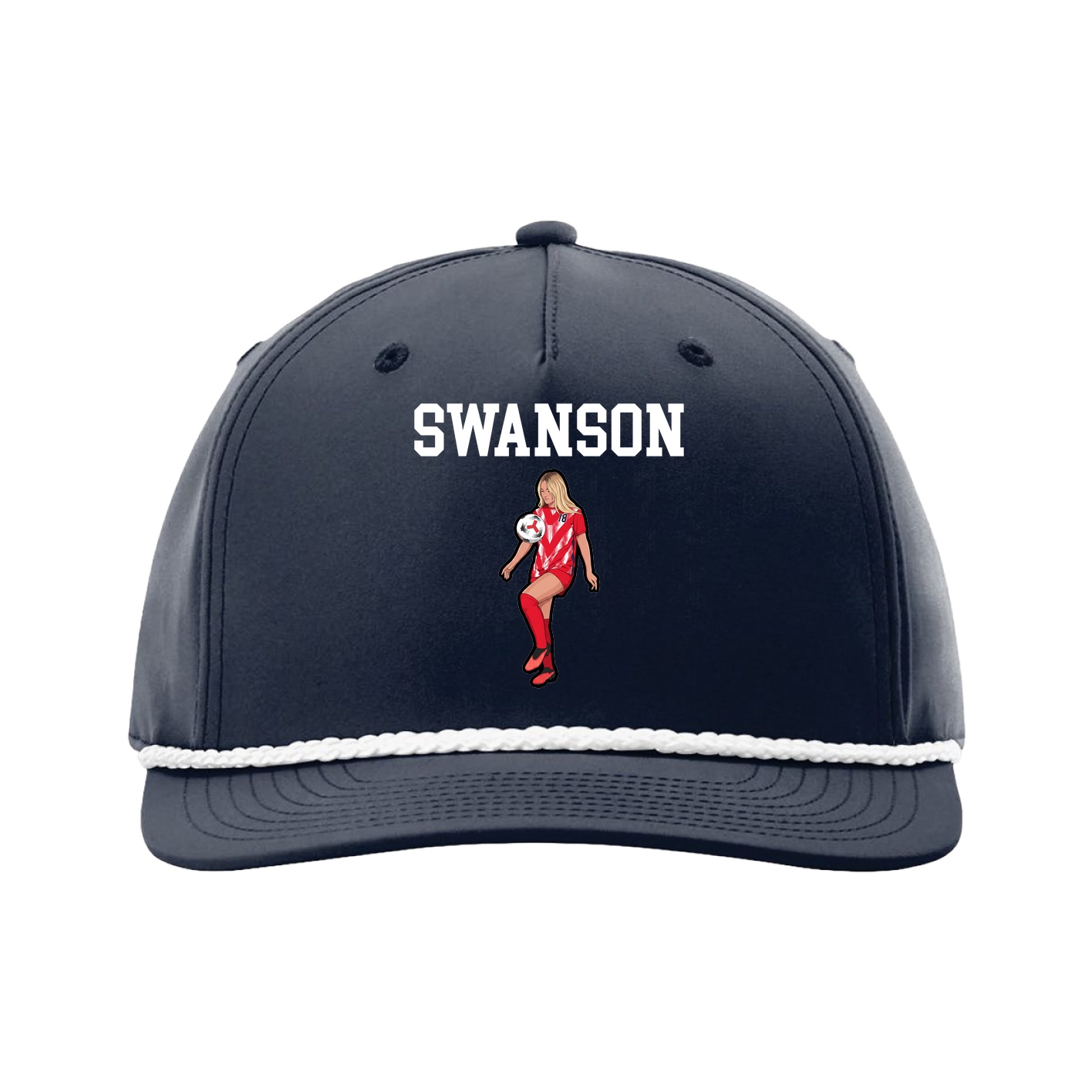 Five-Panel Classic Rope Cap — Shirsey in Navy