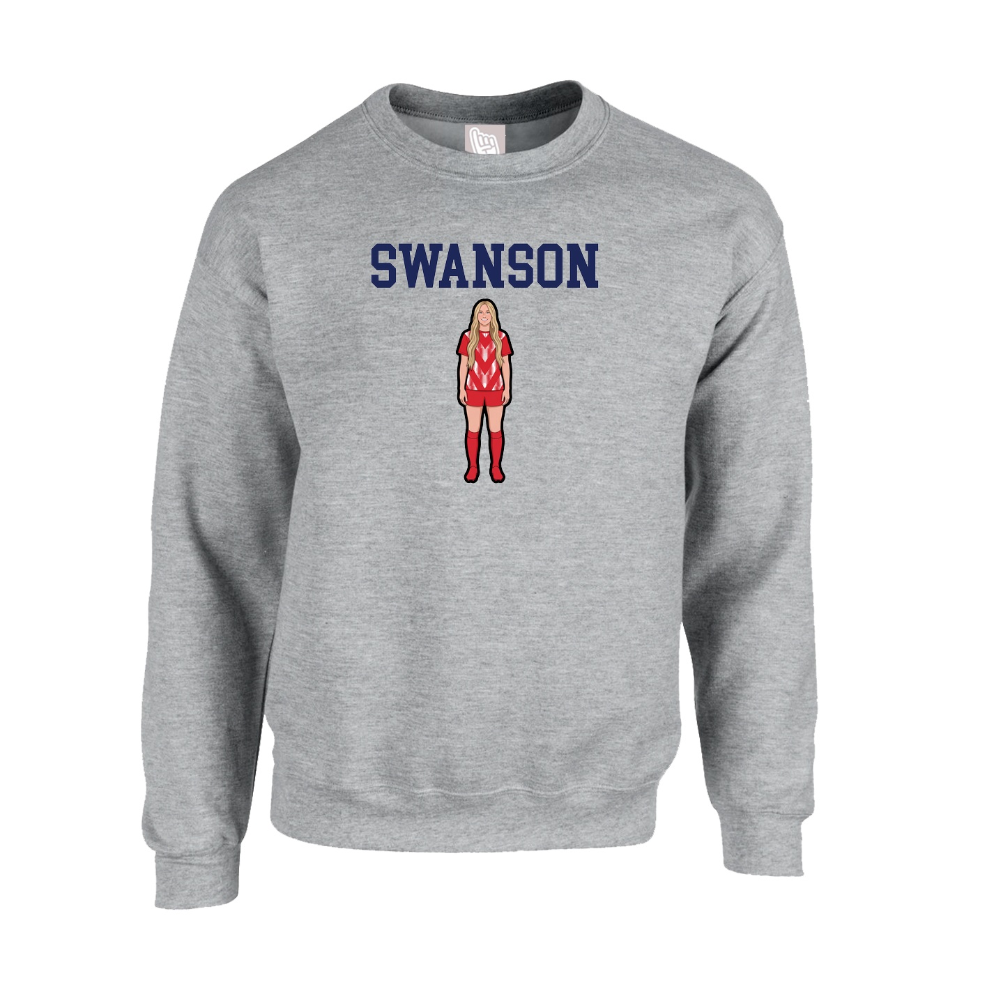 Fleece Crew — Shirsey in Grey