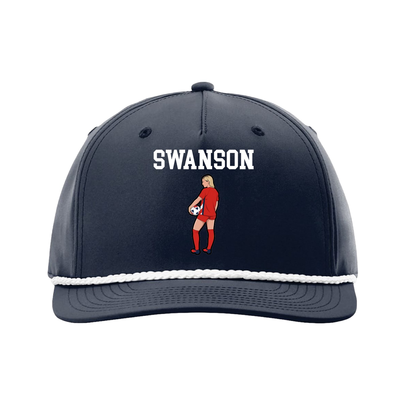 Five-Panel Classic Rope Cap — Shirsey in Navy