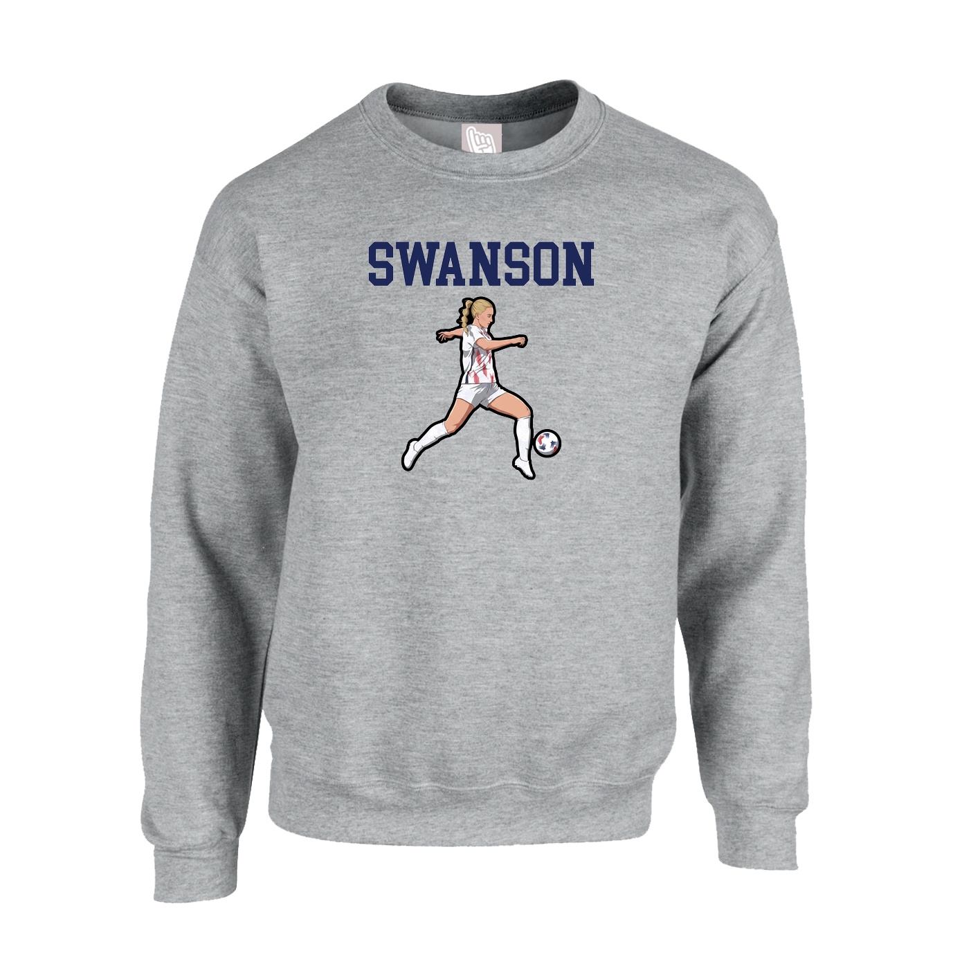 Fleece Crew — Shirsey in Grey