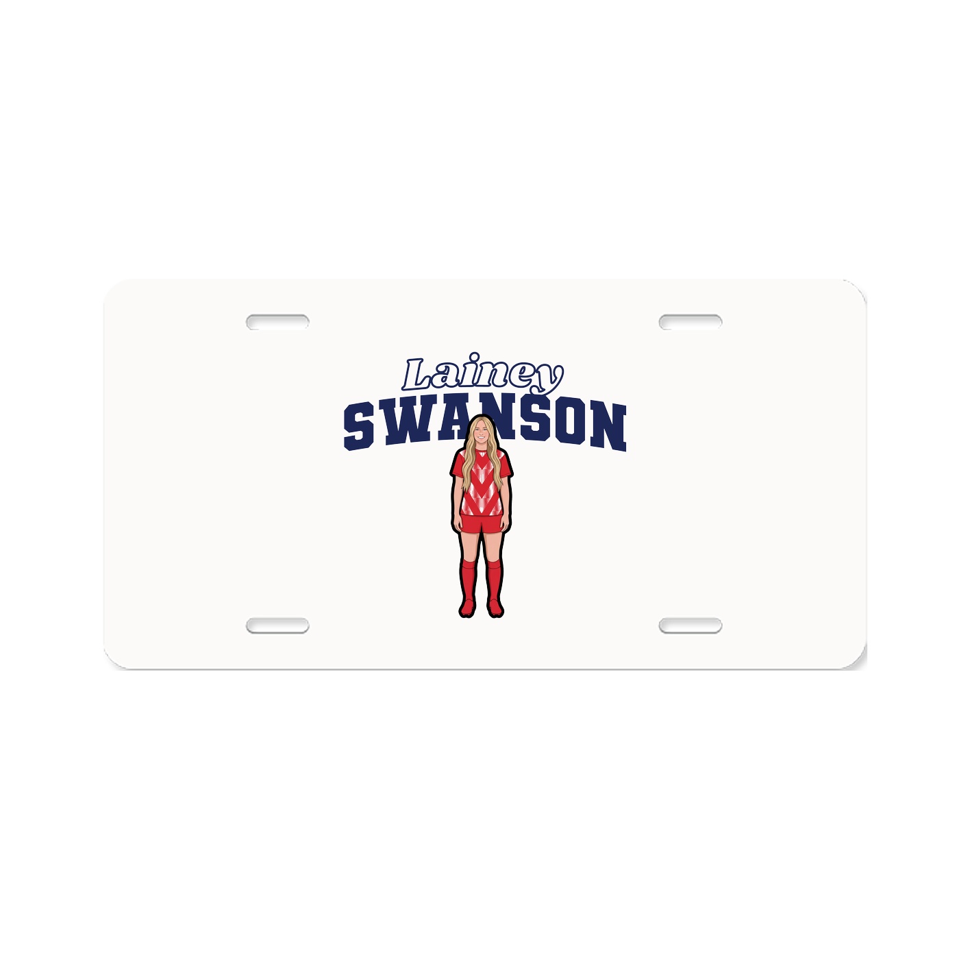 License Plate — Name Arch in Classic
