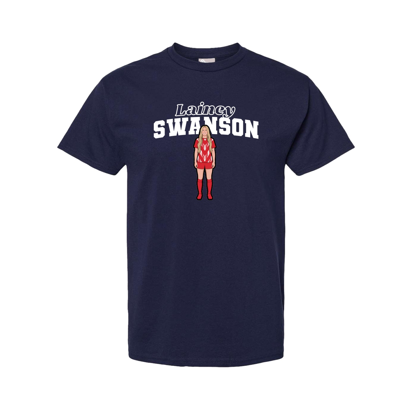 Youth Tee — Name Arch in Navy