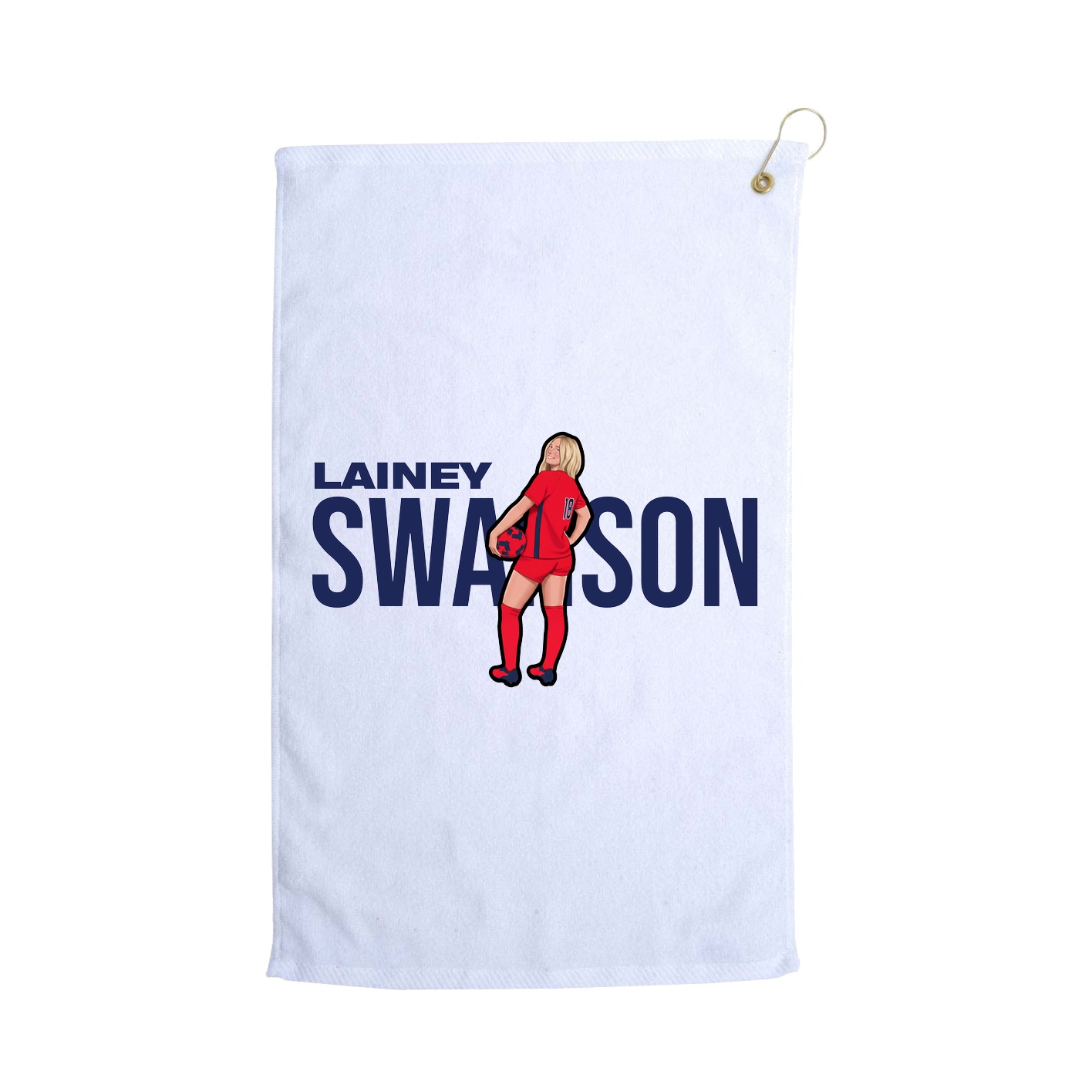 Golf Towel — Player Name in White