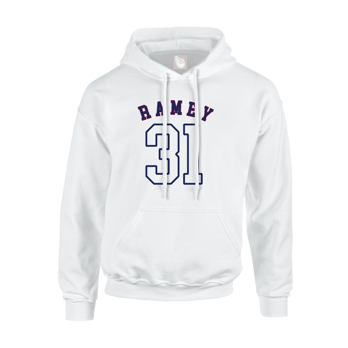 Youth Hoodie — Shirsey Arch in White