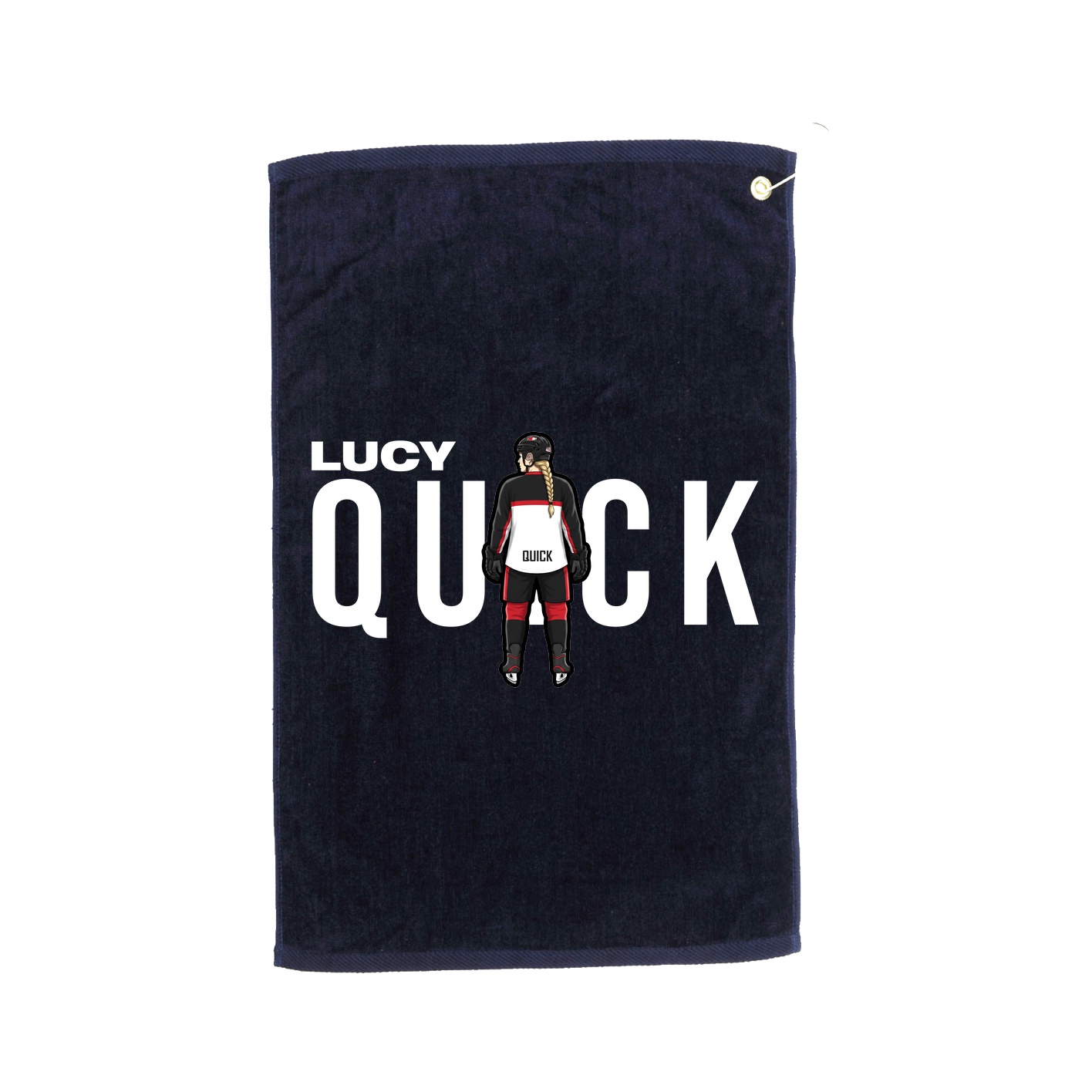 Golf Towel — Player Name in Navy