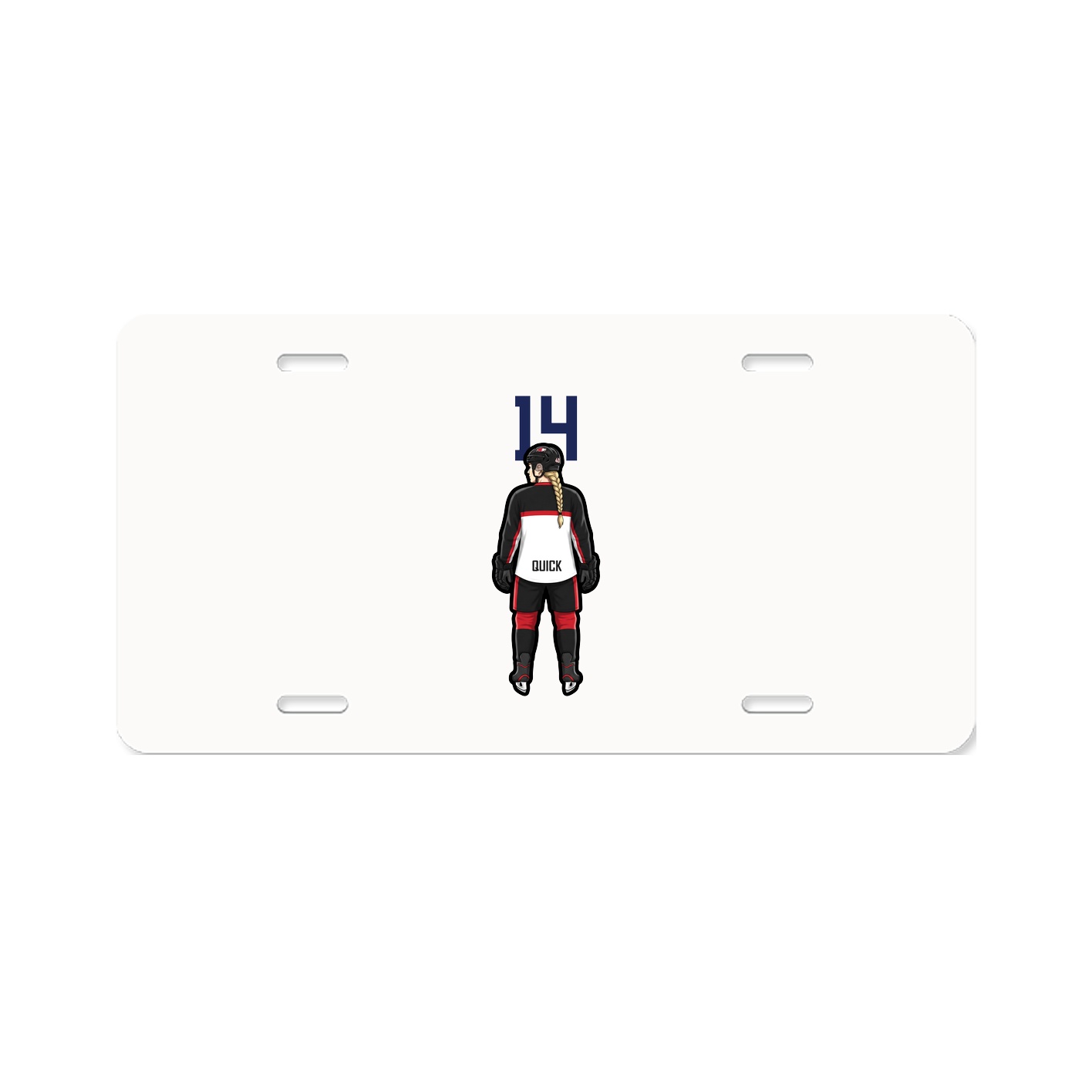 License Plate — Number Top in Classic