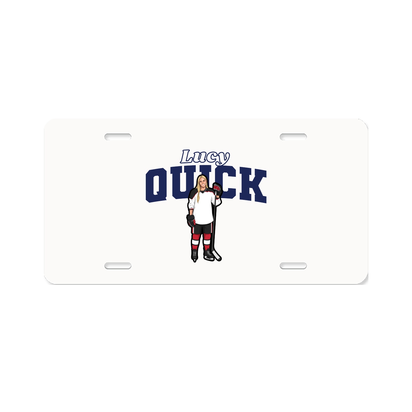 License Plate — Name Arch in Classic
