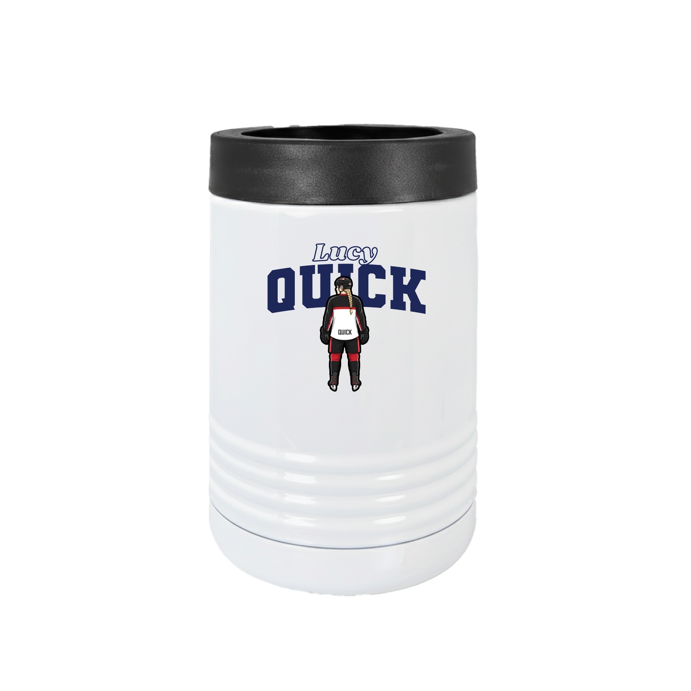 Beverage Holder — Name Arch in White