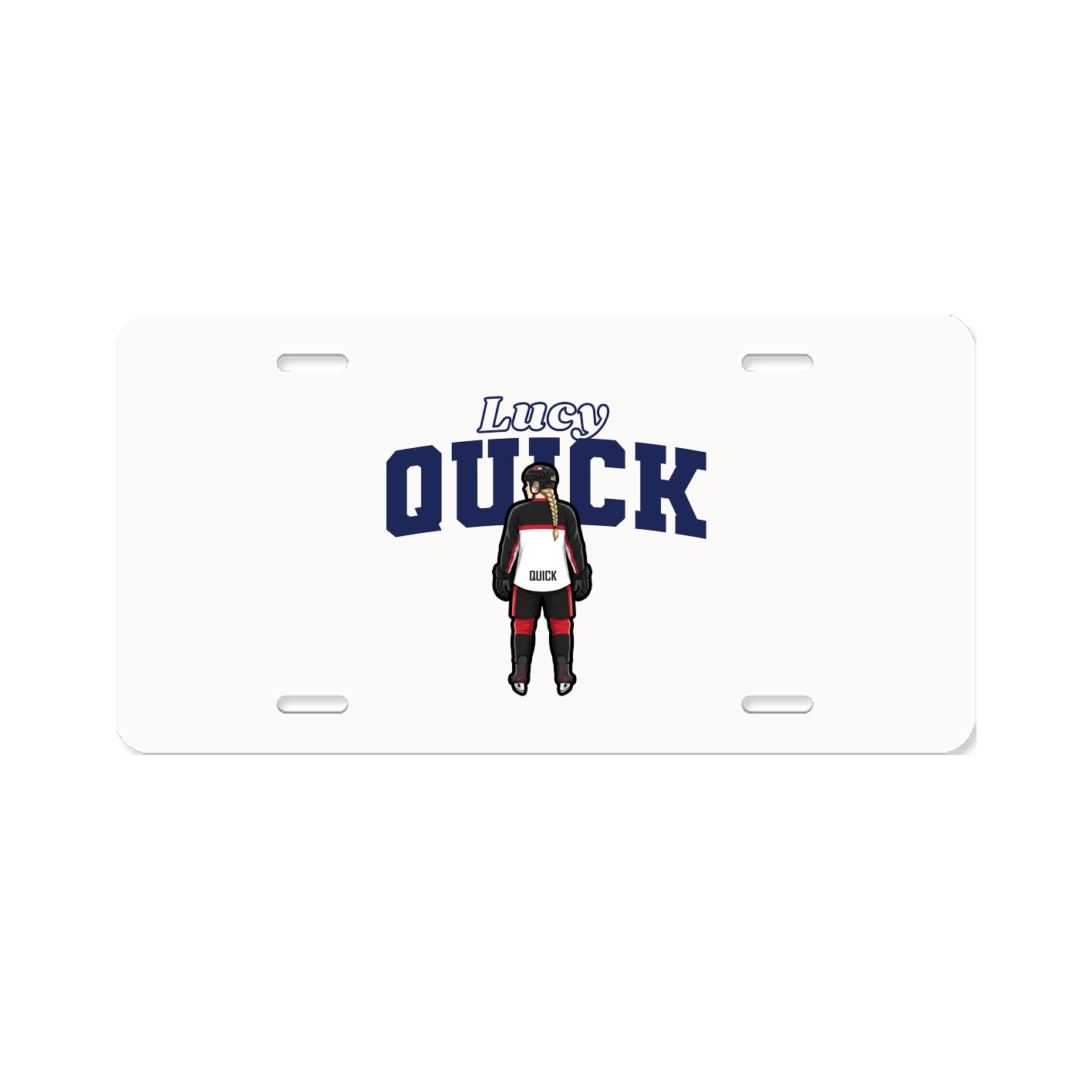 License Plate — Name Arch in Classic