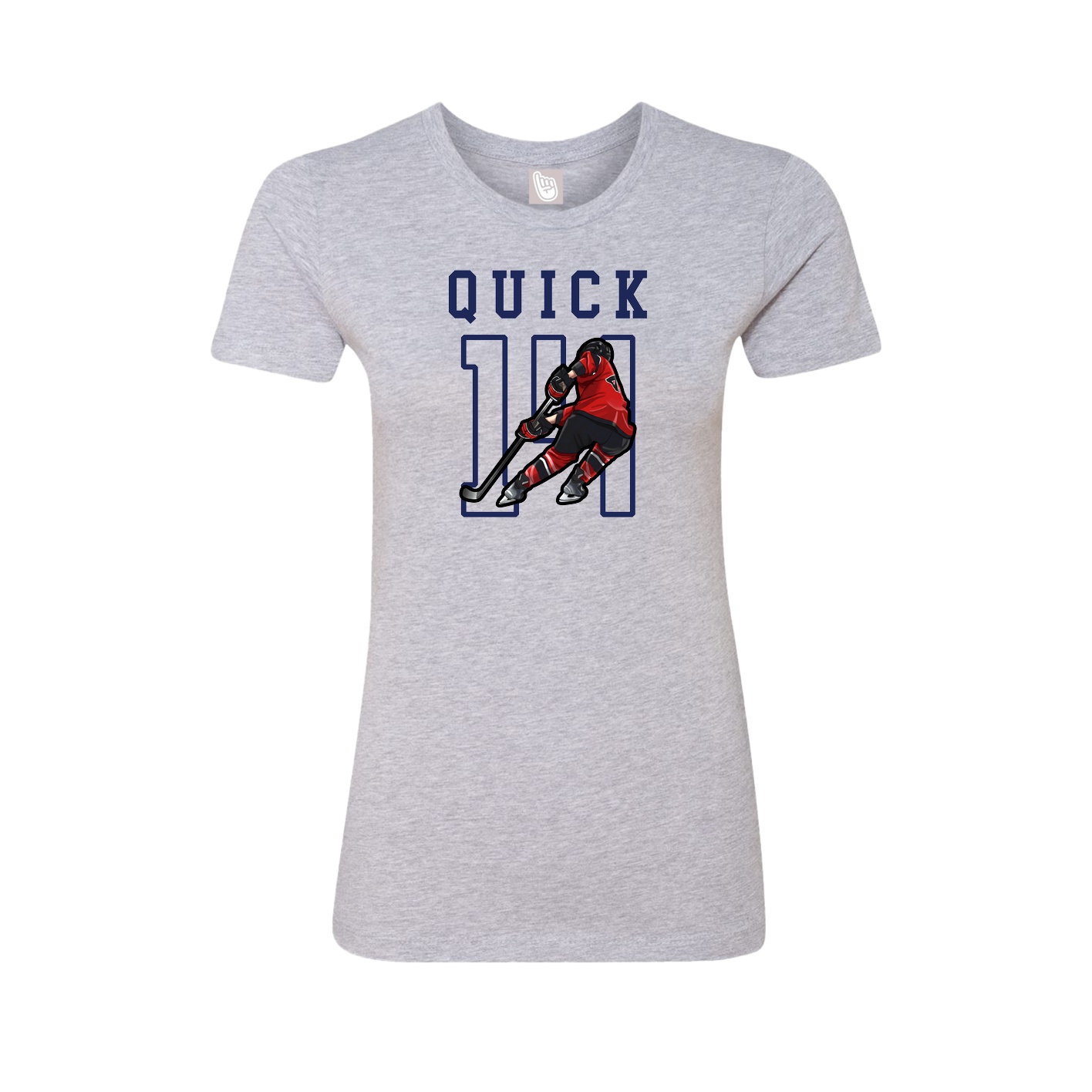 Fitted Women's Tee — Shirsey in Grey