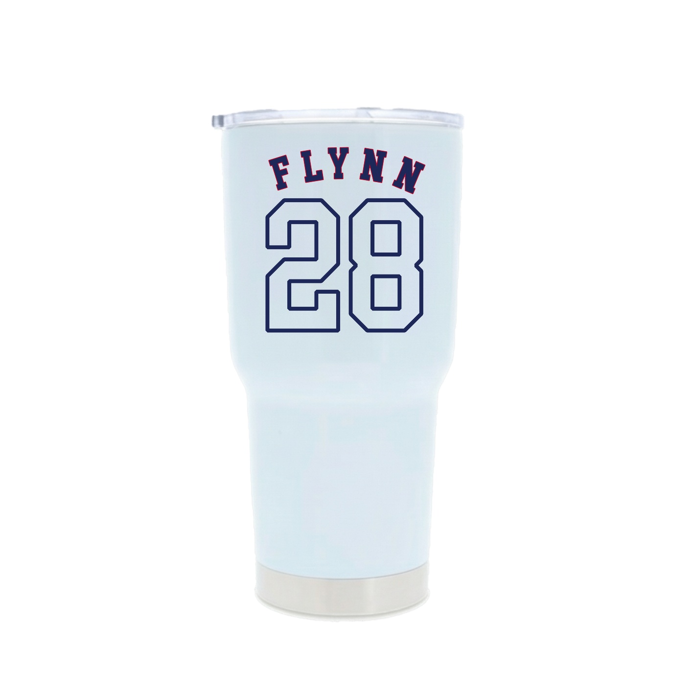 30oz Stainless Steel Tumbler — Shirsey Arch in White