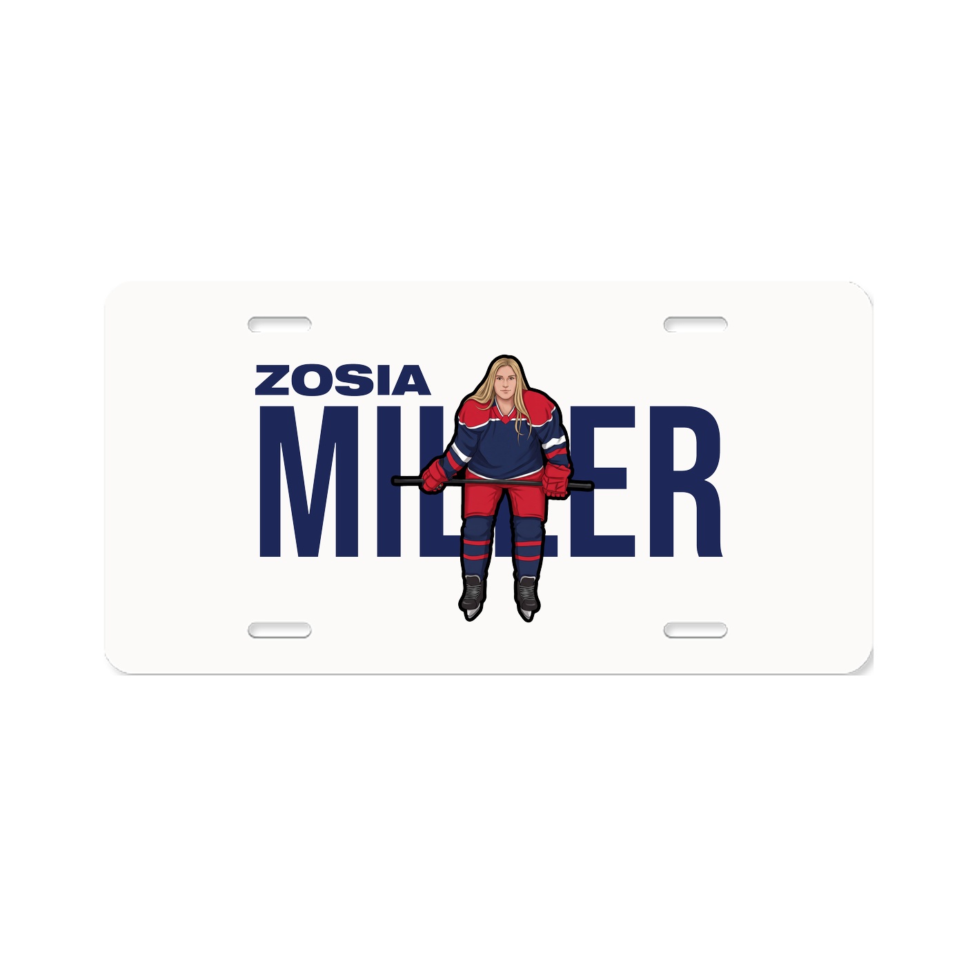 License Plate — Player Name in Classic