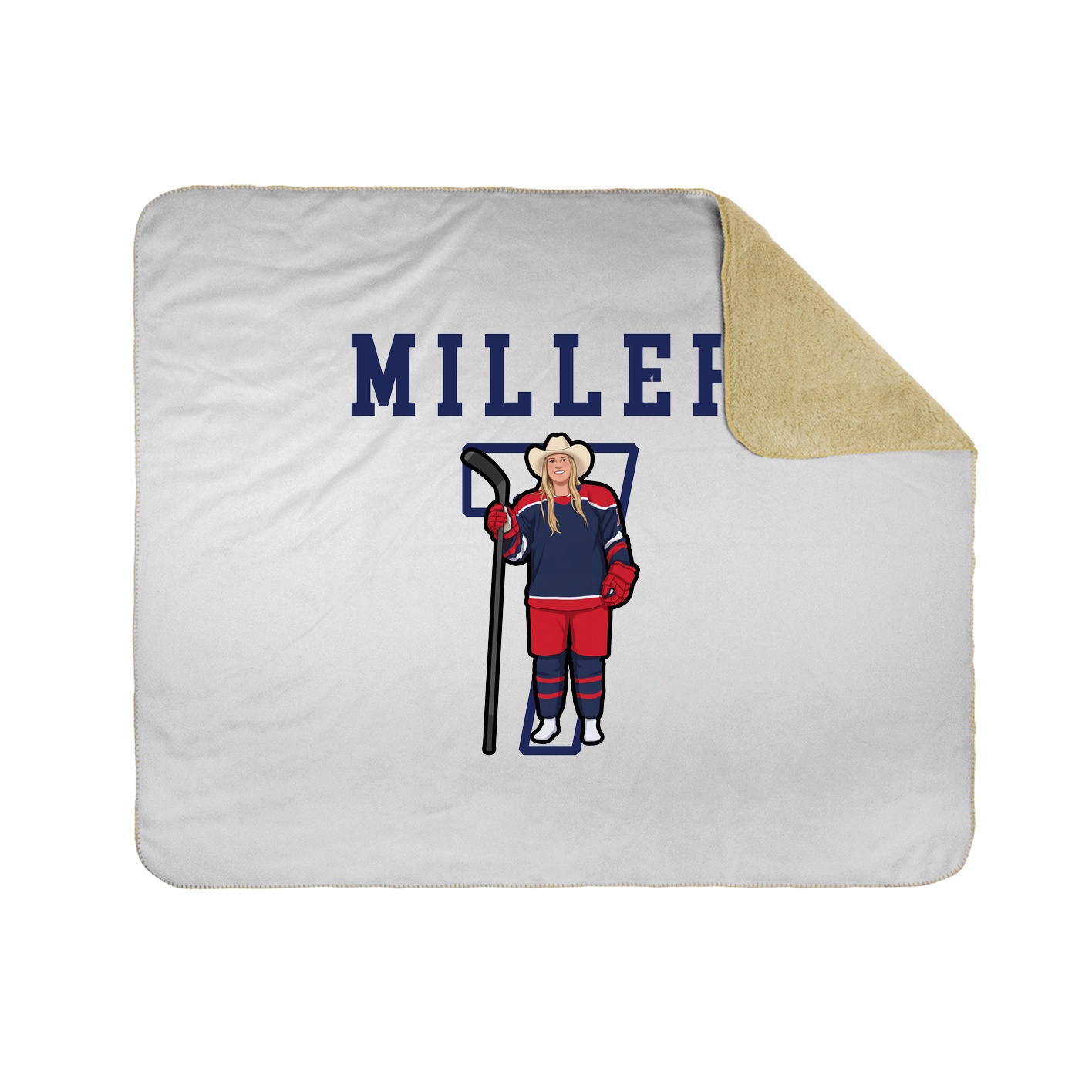 Throw Blanket — Shirsey in White