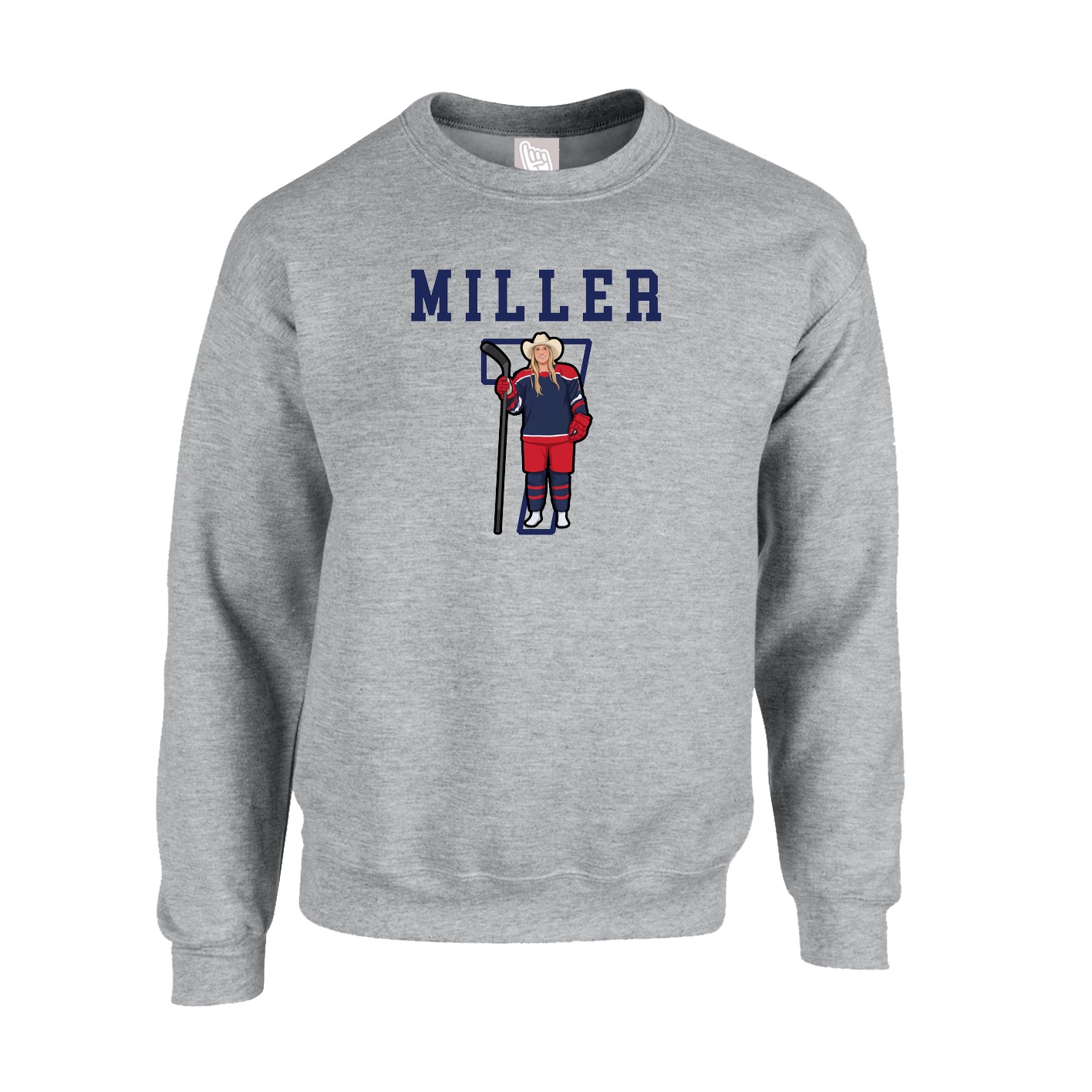 Fleece Crew — Shirsey in Grey