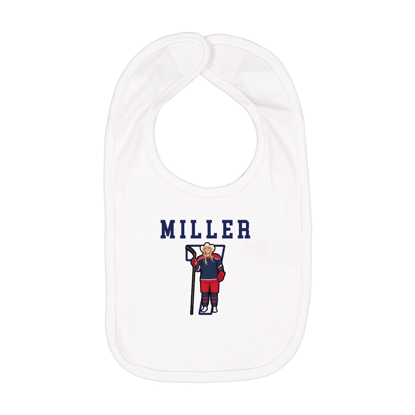 Infant Bib — Shirsey in White