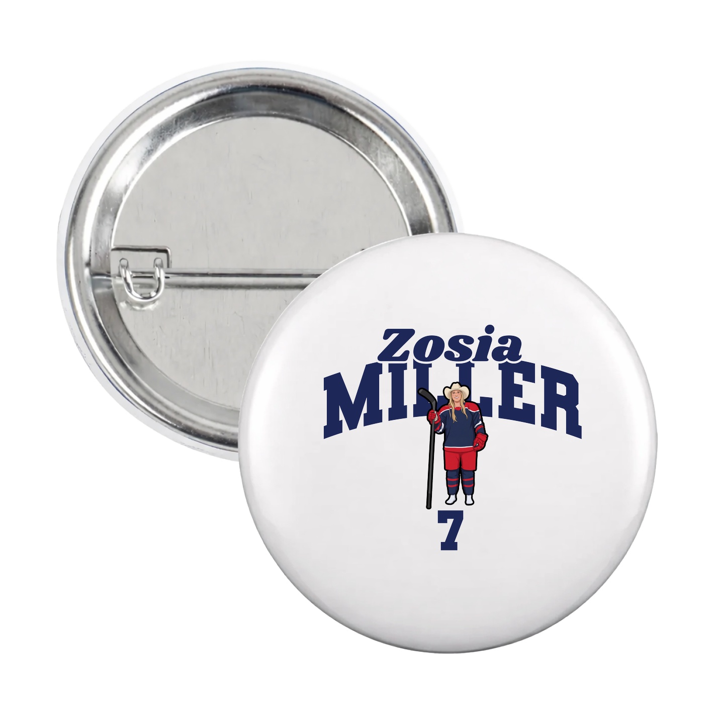 Game Day Button — Signature Arch in White