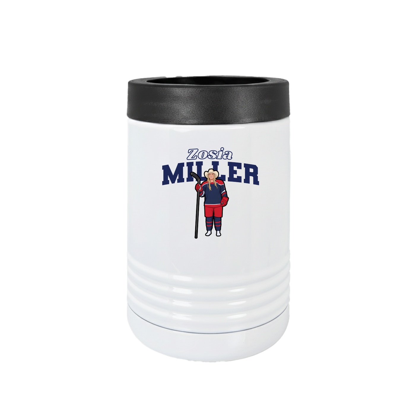 Beverage Holder — Name Arch in White