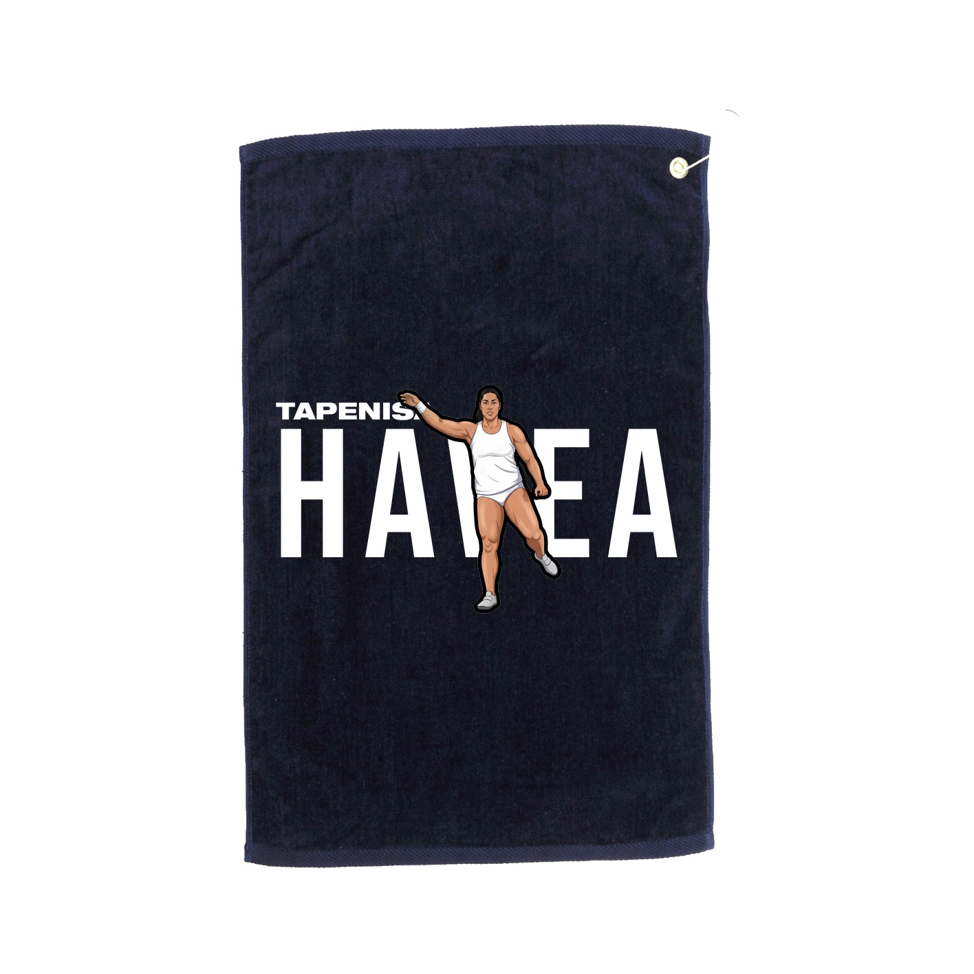 Golf Towel — Player Name in Navy