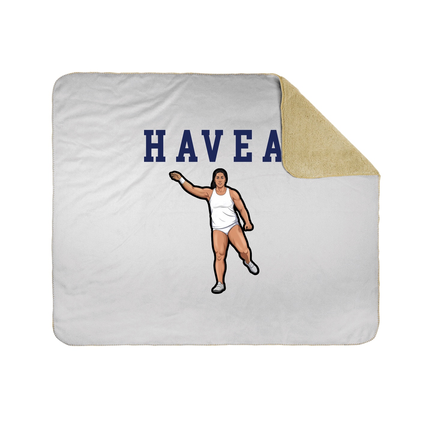 Throw Blanket — Shirsey in White