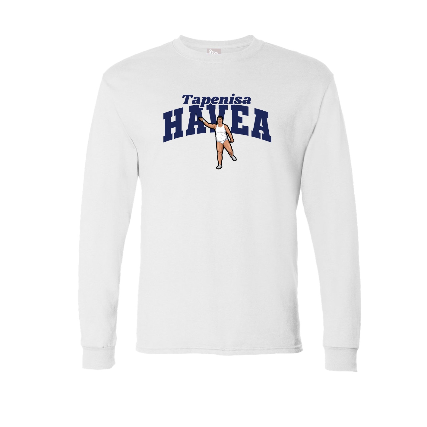 Long Sleeve Tee — Signature Arch in White