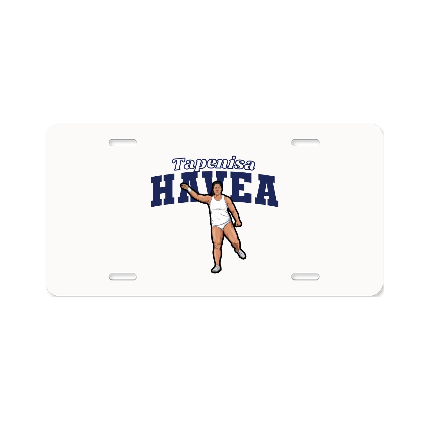 License Plate — Name Arch in Classic