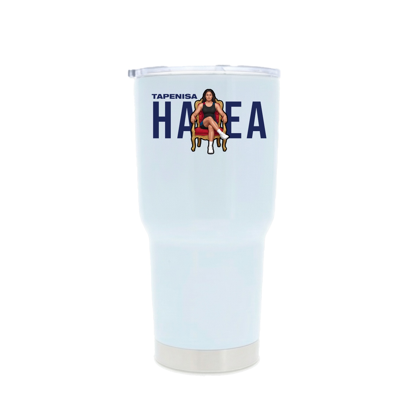 30oz Stainless Steel Tumbler — Player Name in White