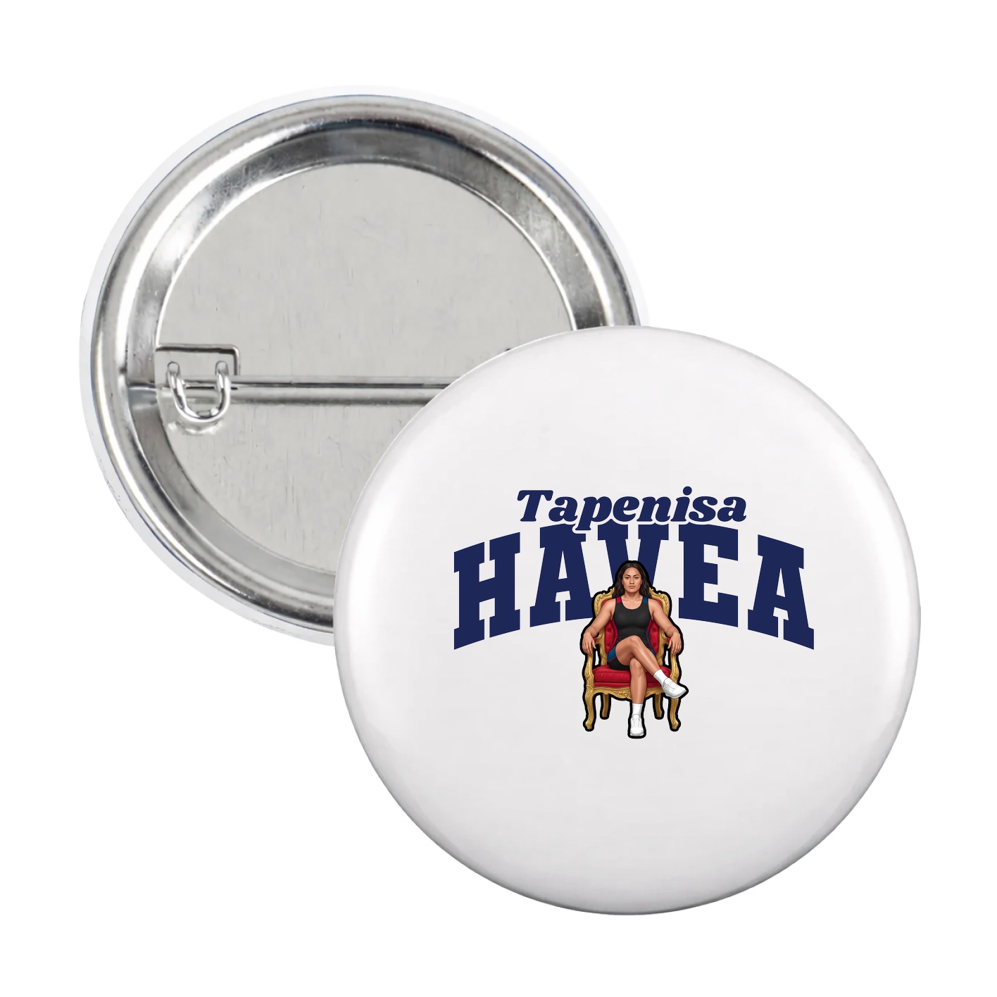 Game Day Button — Signature Arch in White
